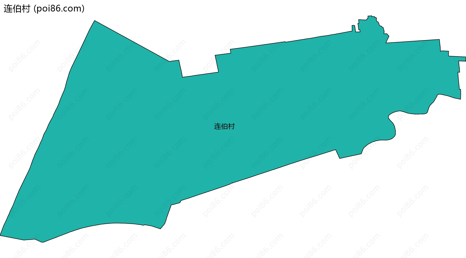 连伯村边界地图