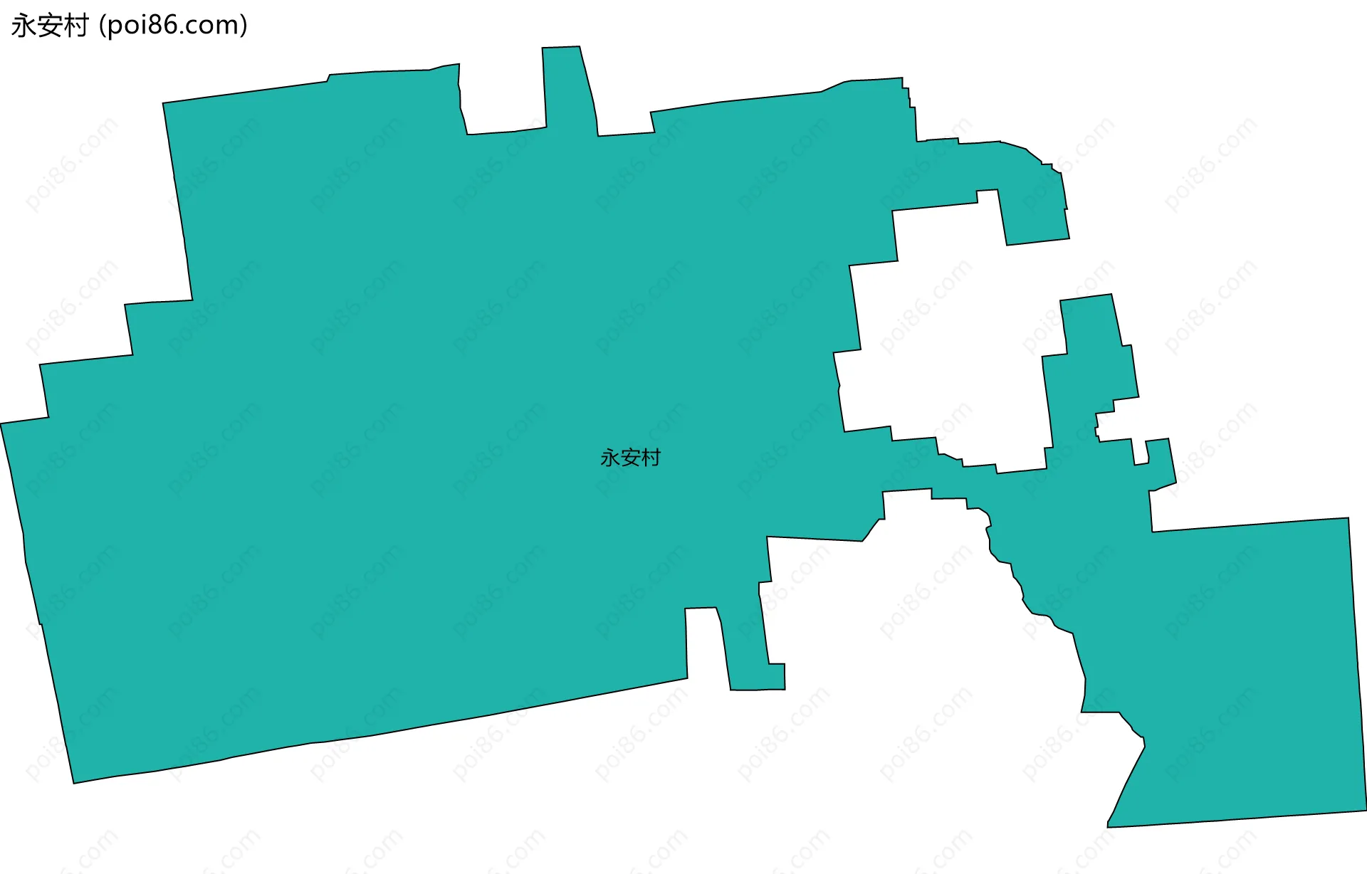 永安村边界地图