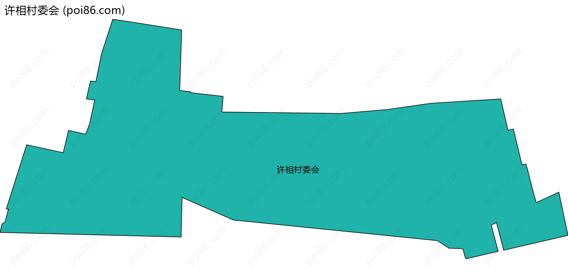 许相村委会边界地图