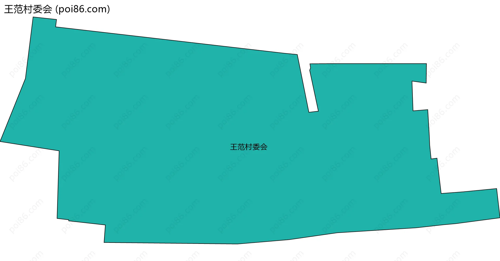 王范村委会边界地图