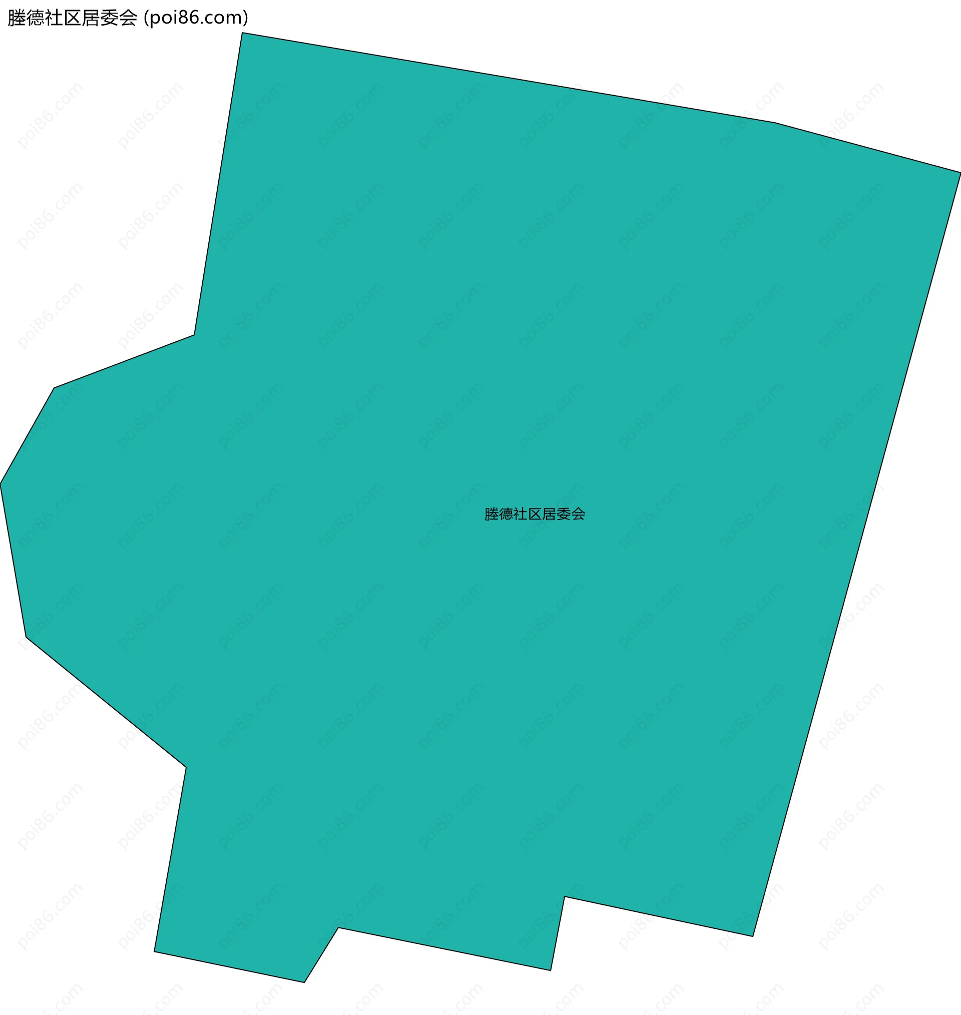 塍德社区居委会边界地图