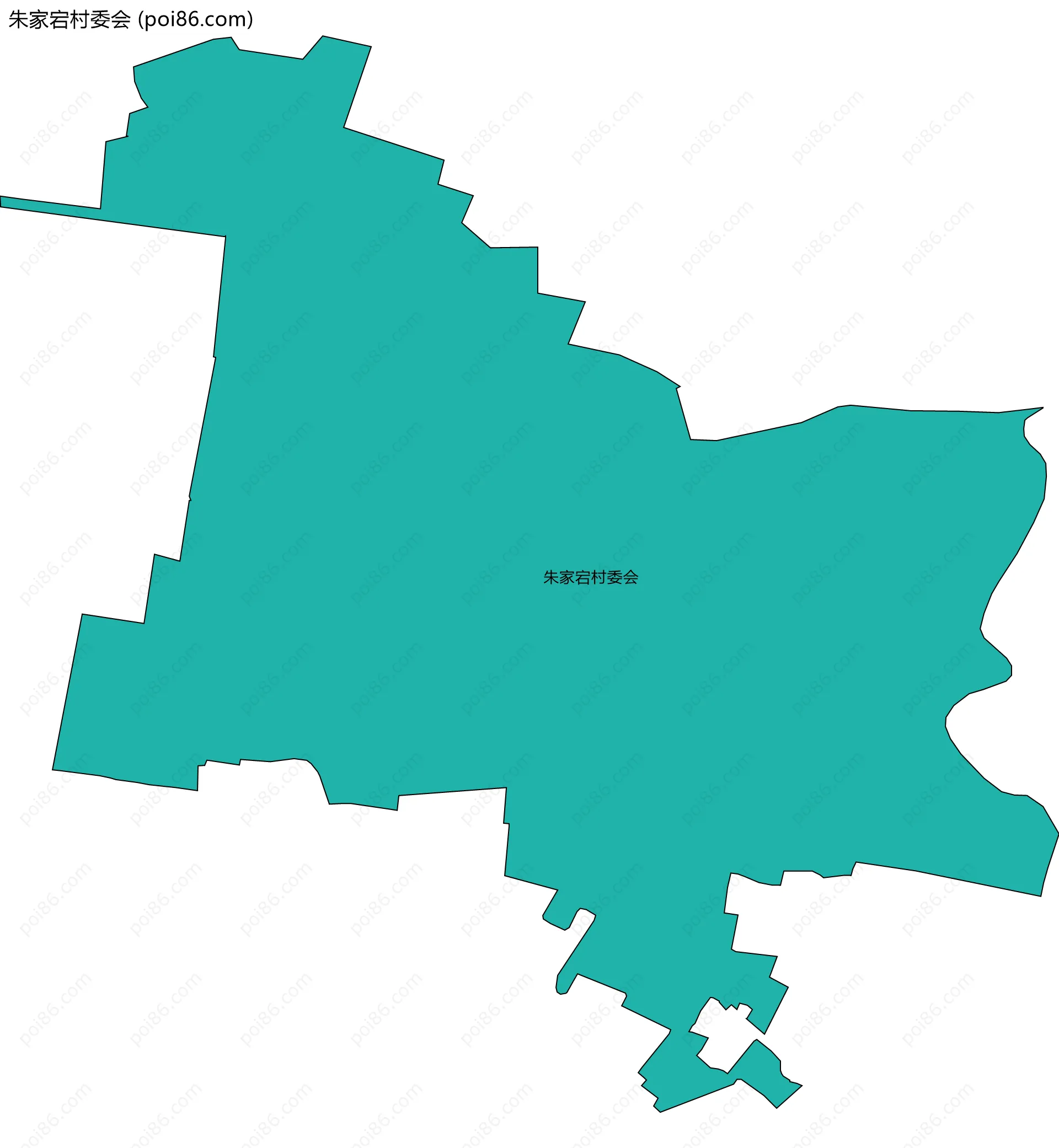 朱家宕村委会边界地图