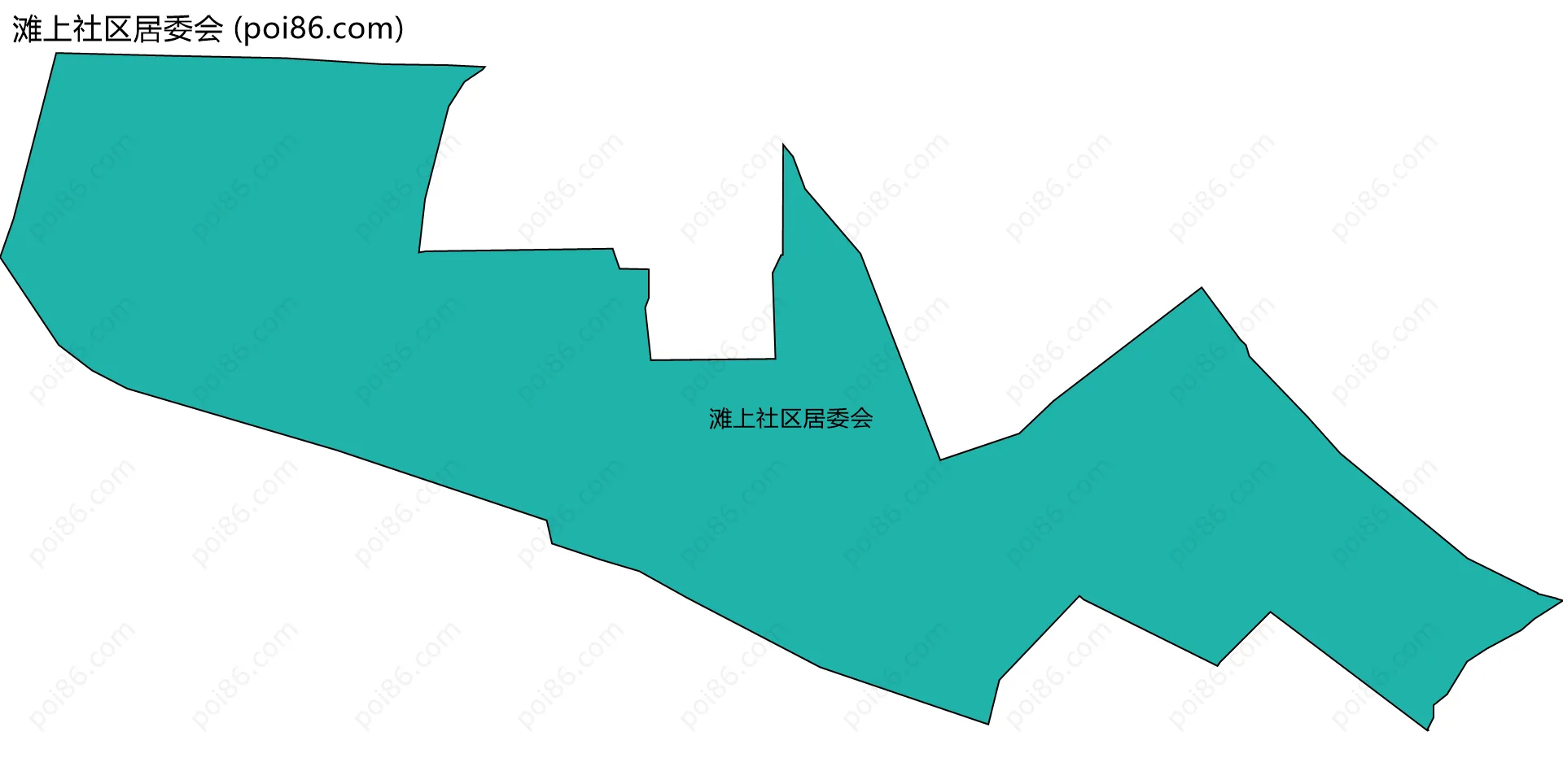 滩上社区居委会边界地图