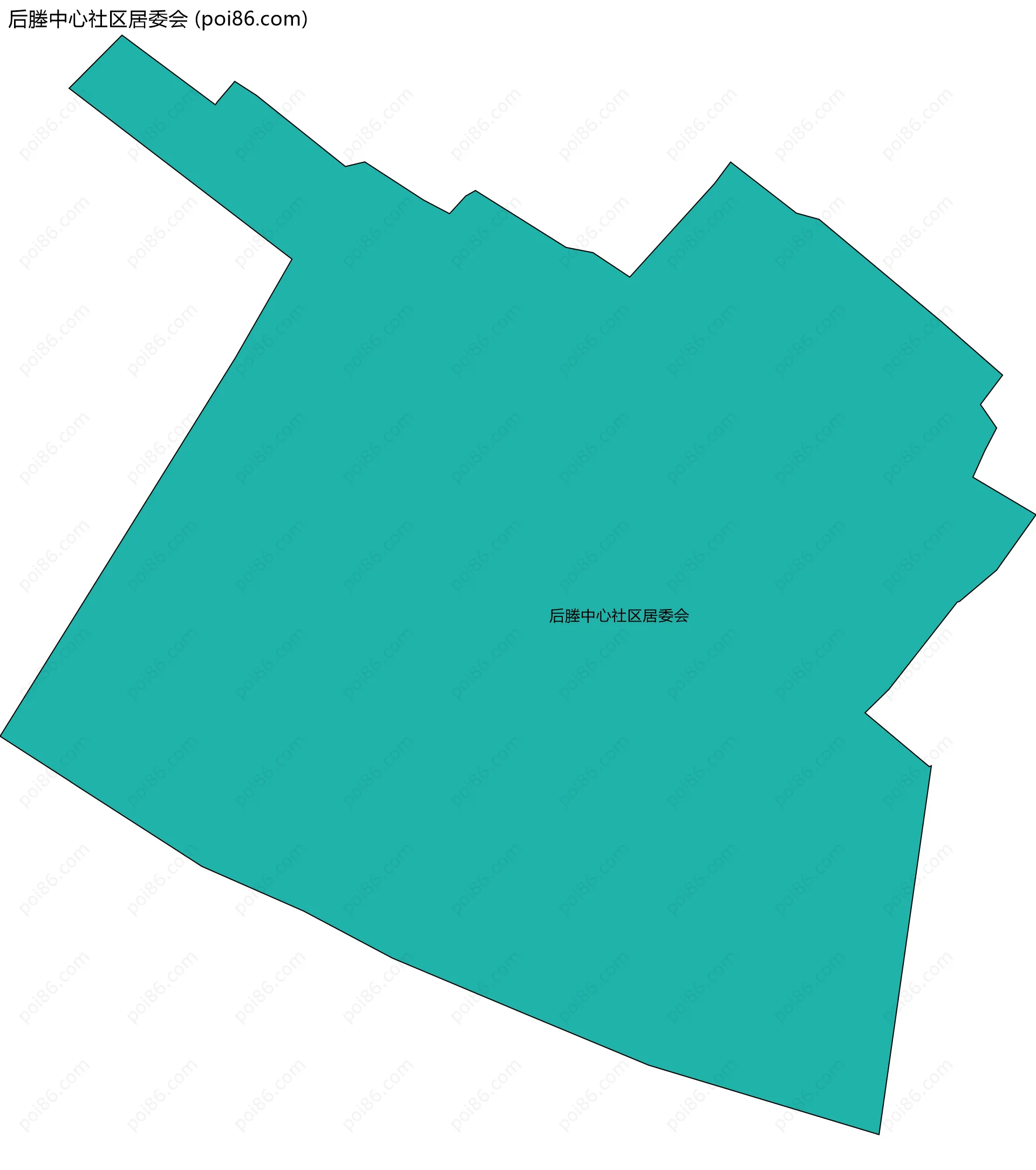 后塍中心社区居委会边界地图