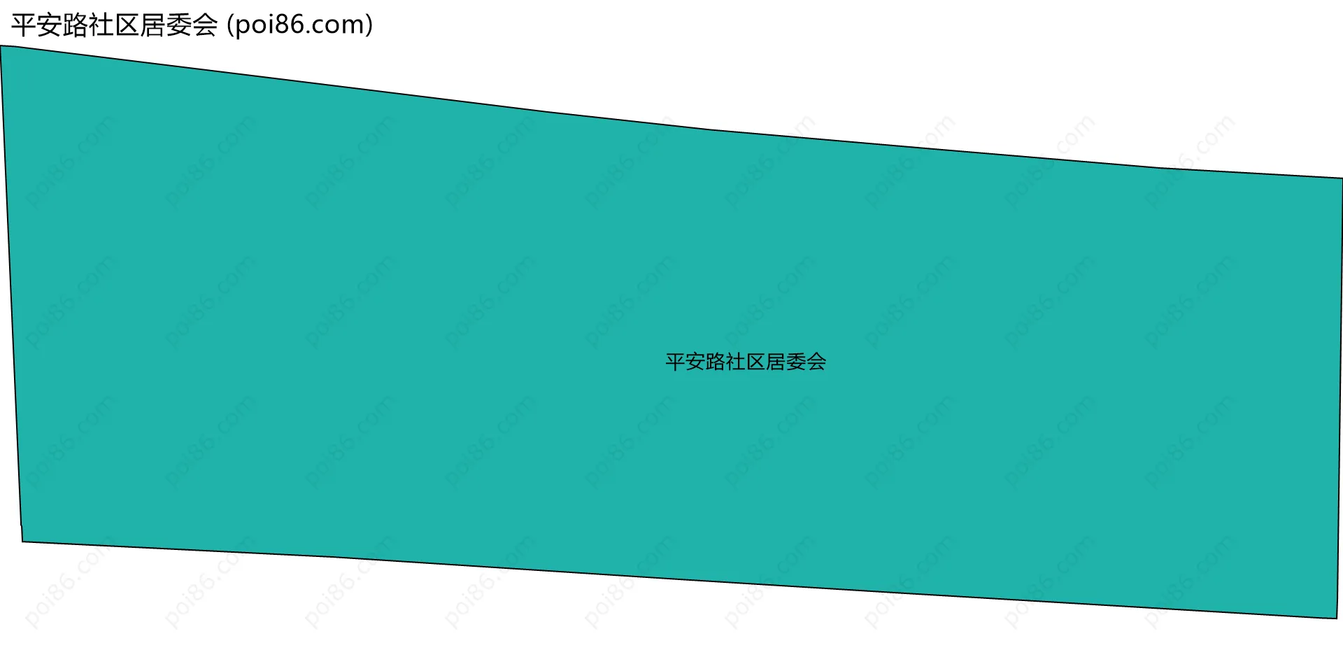 平安路社区居委会边界地图