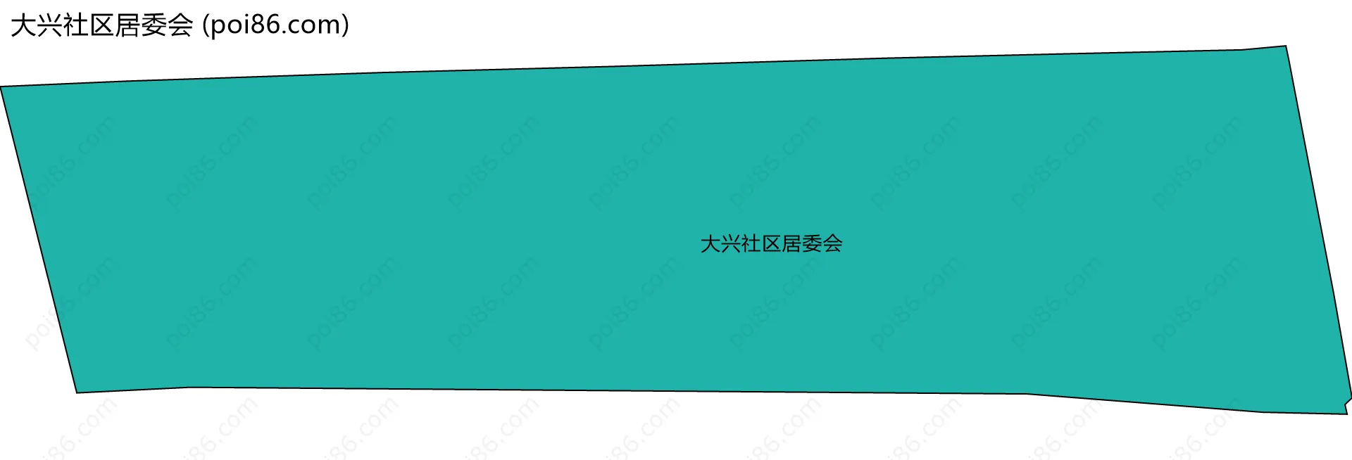 大兴社区居委会边界地图