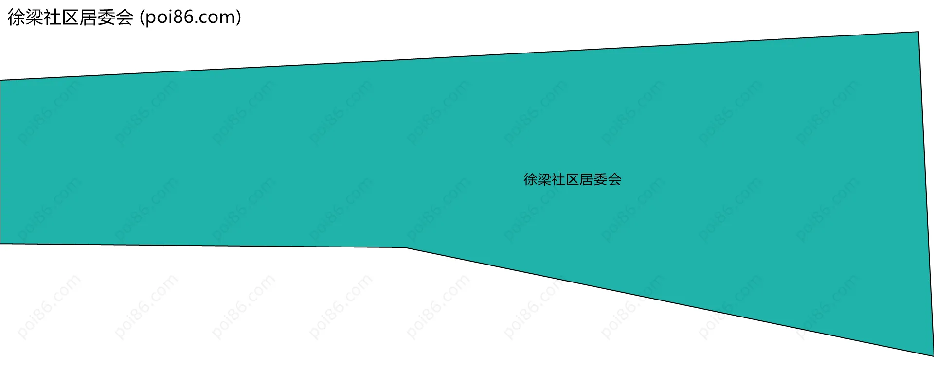 徐梁社区居委会边界地图