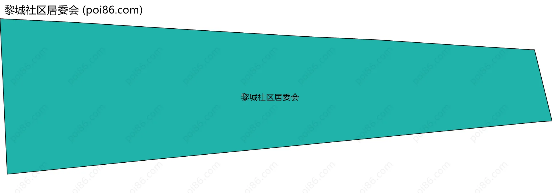 黎城社区居委会边界地图