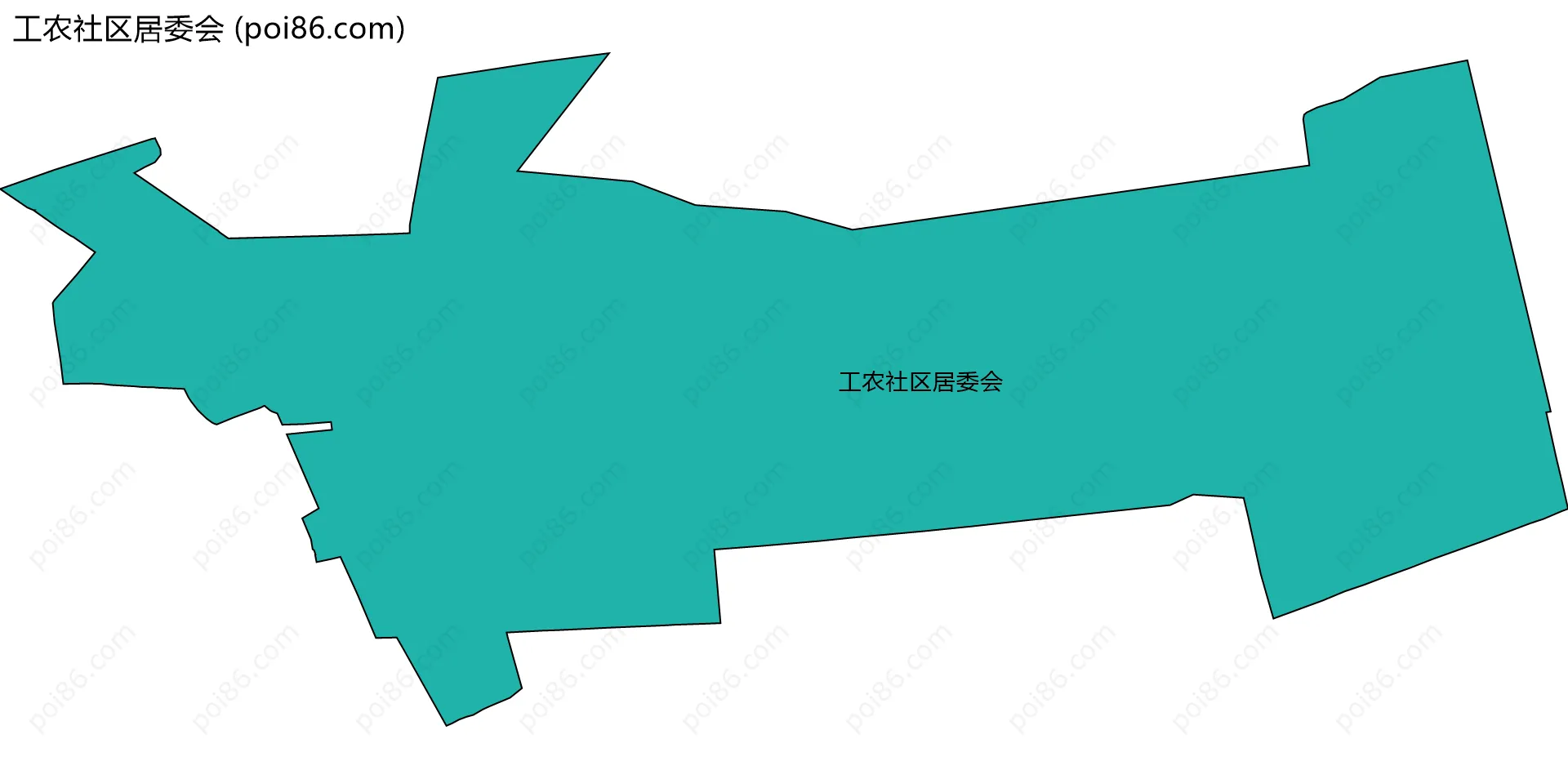 工农社区居委会边界地图