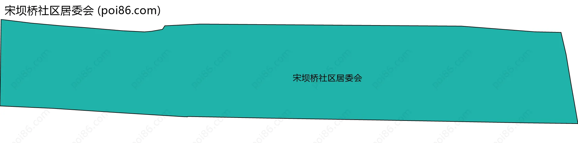 宋坝桥社区居委会边界地图