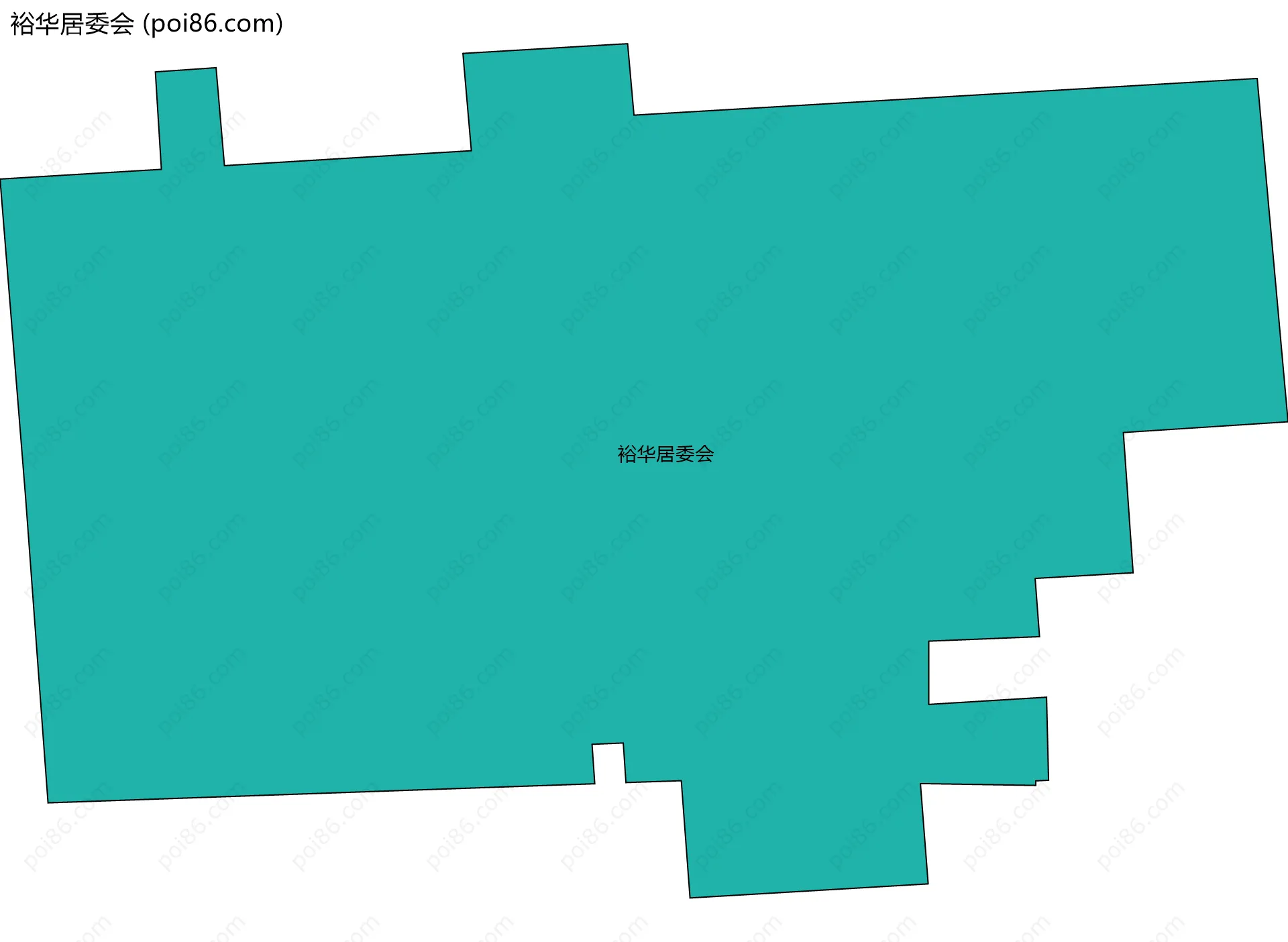 裕华居委会边界地图