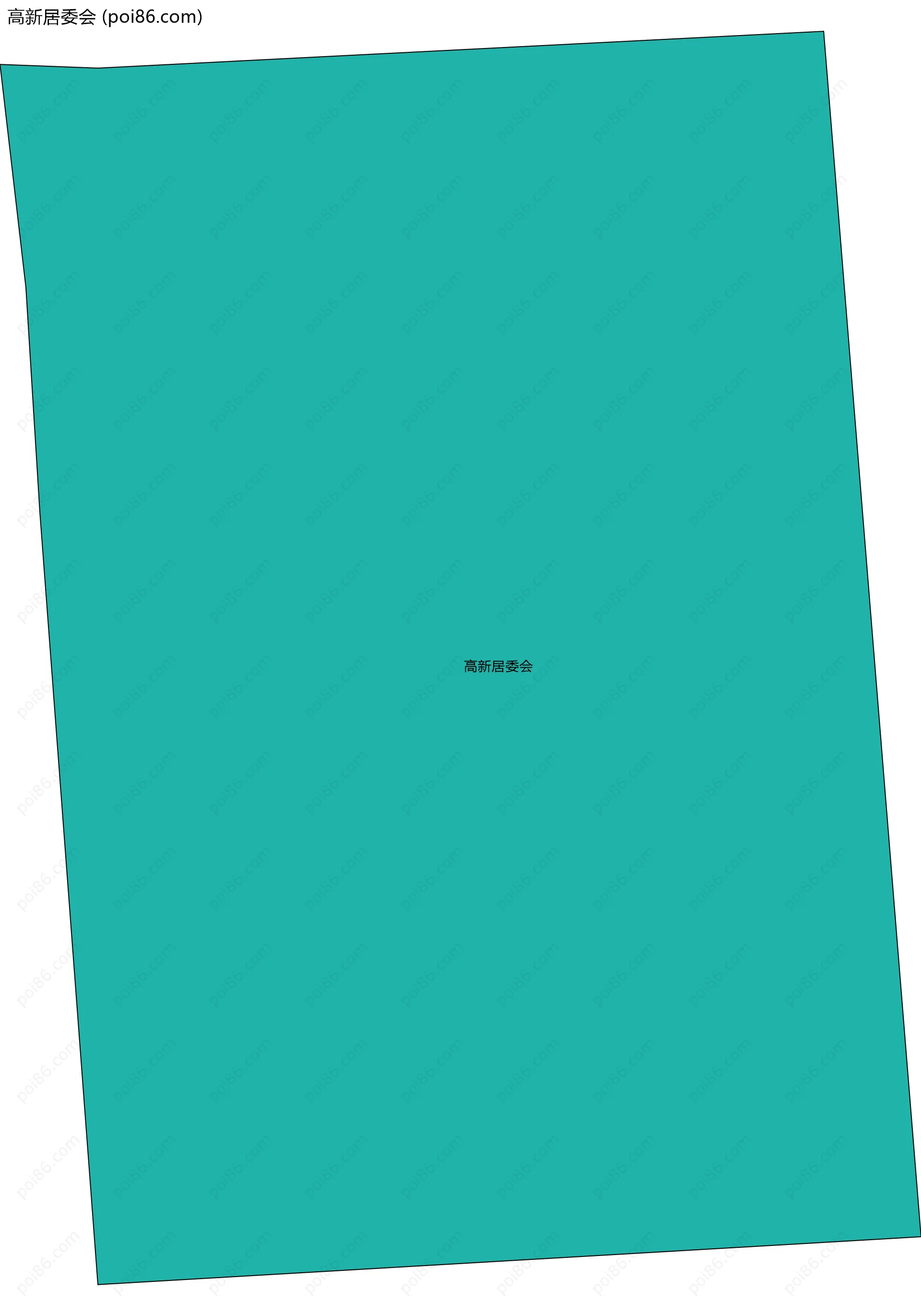 高新居委会边界地图