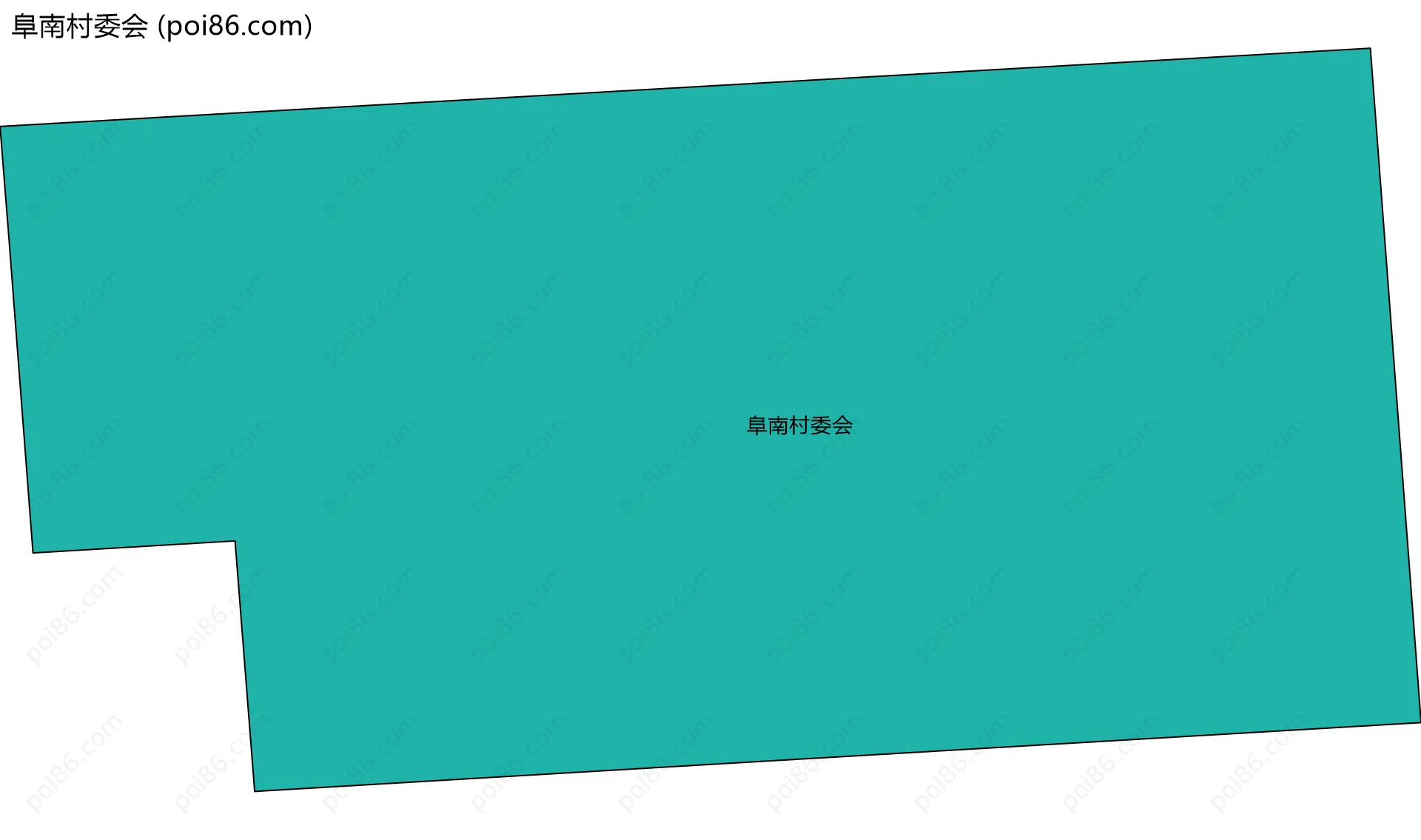 阜南村委会边界地图