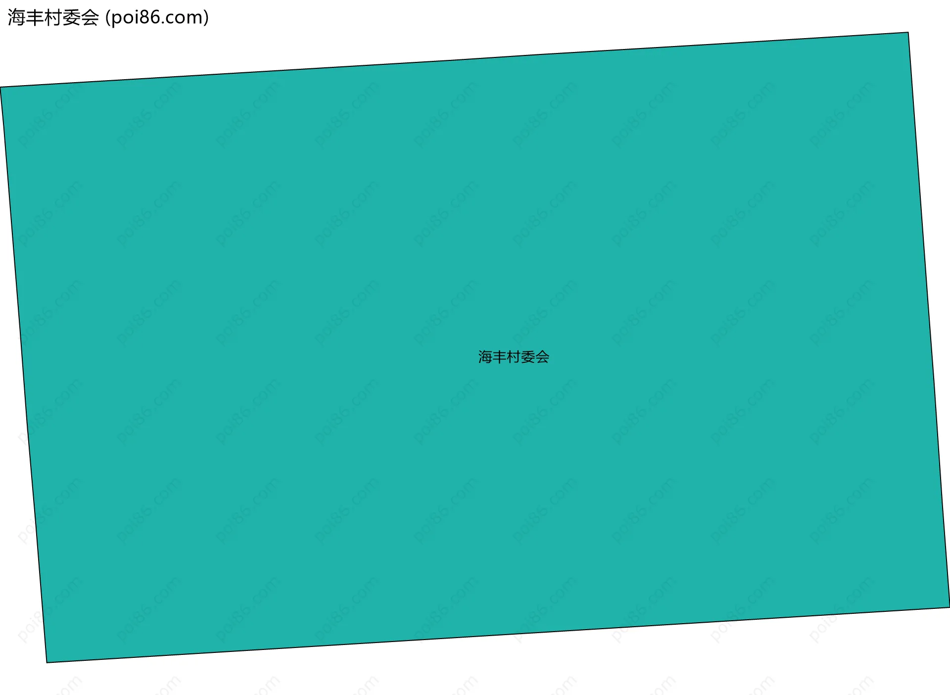 海丰村委会边界地图