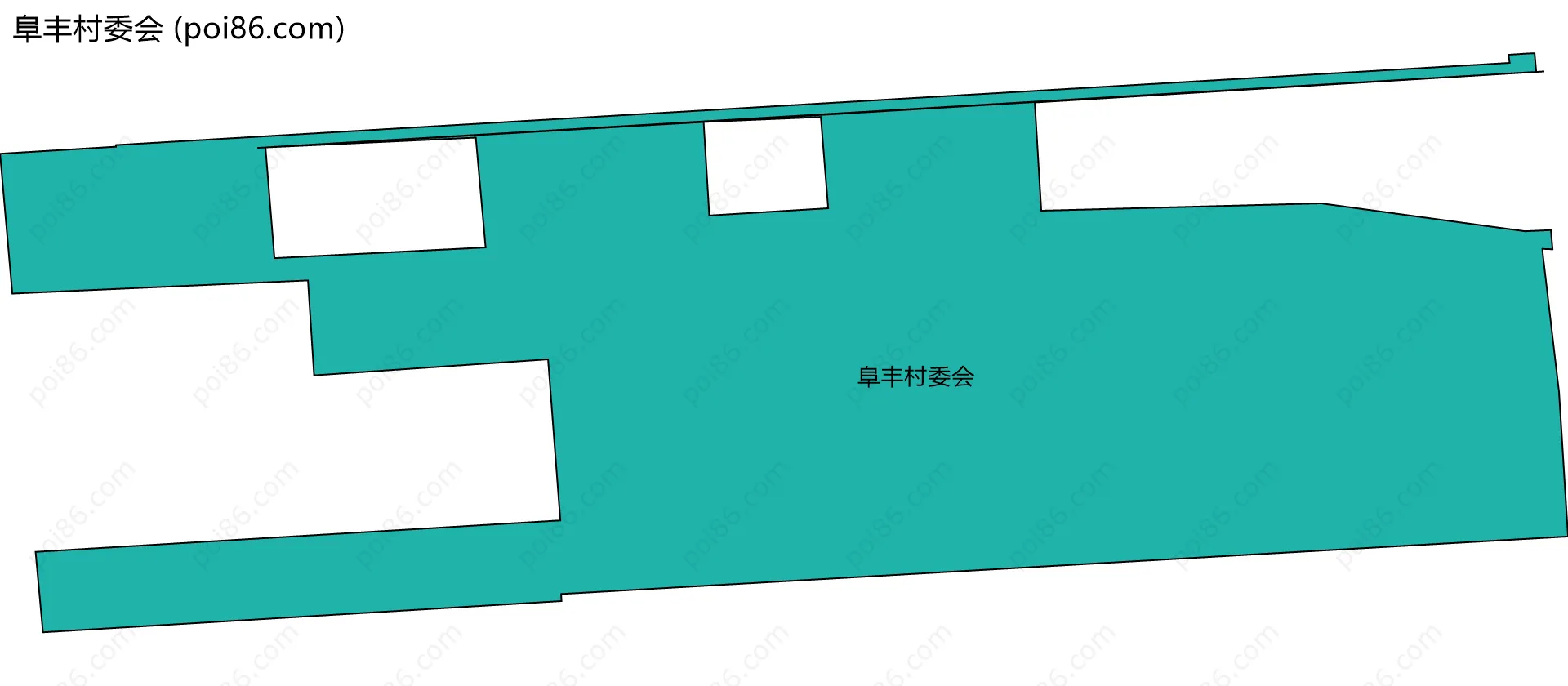 阜丰村委会边界地图