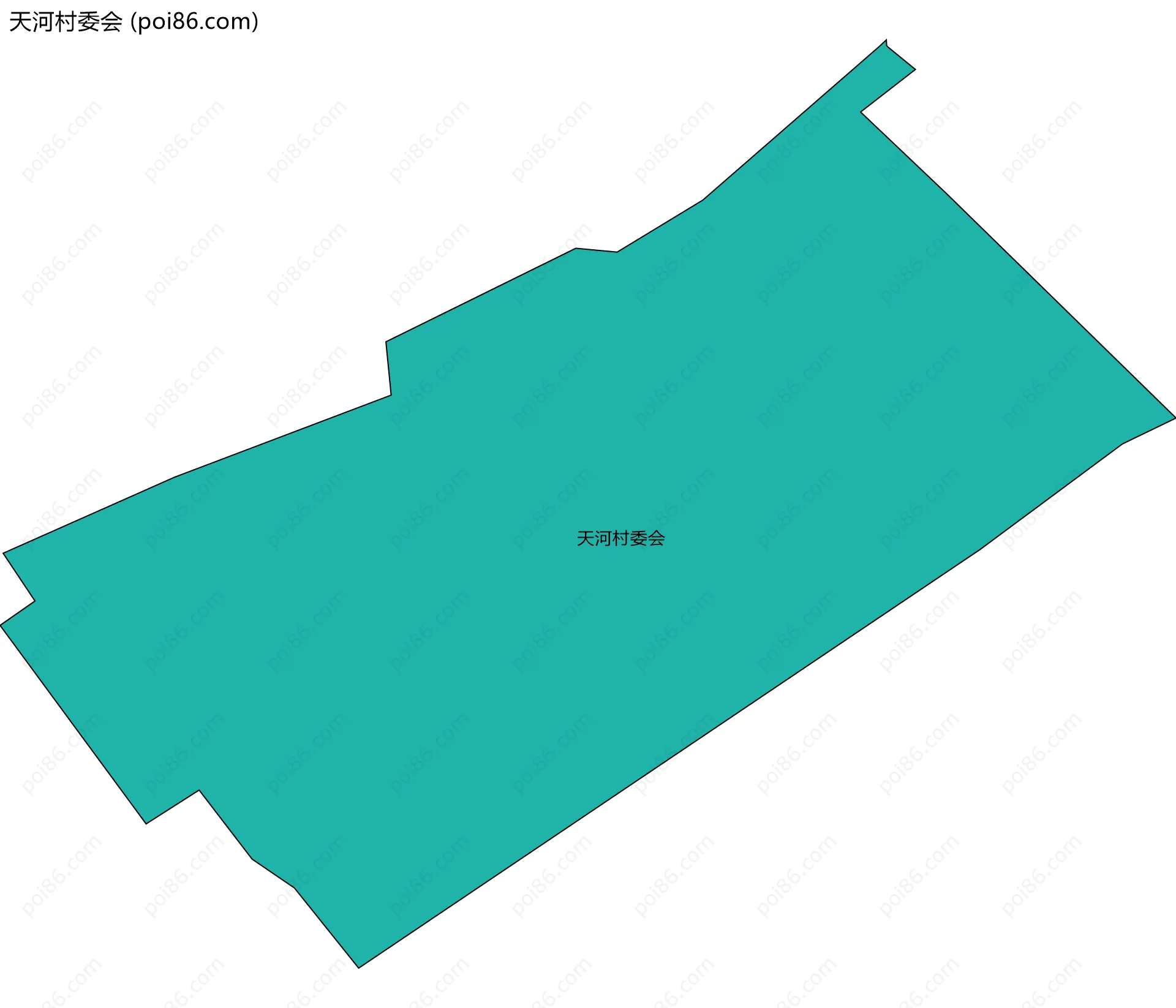 天河村委会边界地图