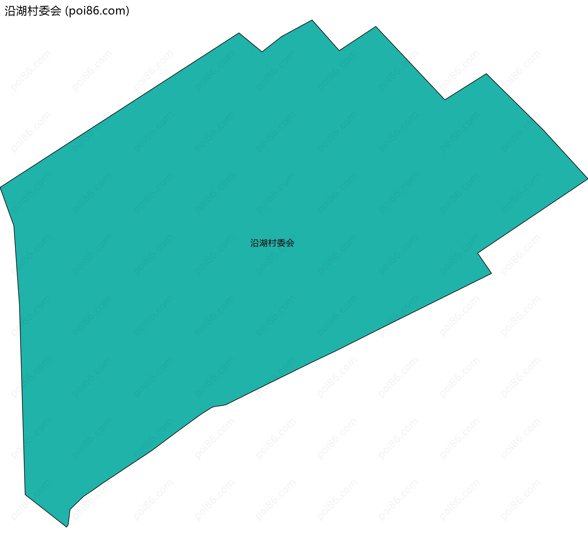 沿湖村委会边界地图