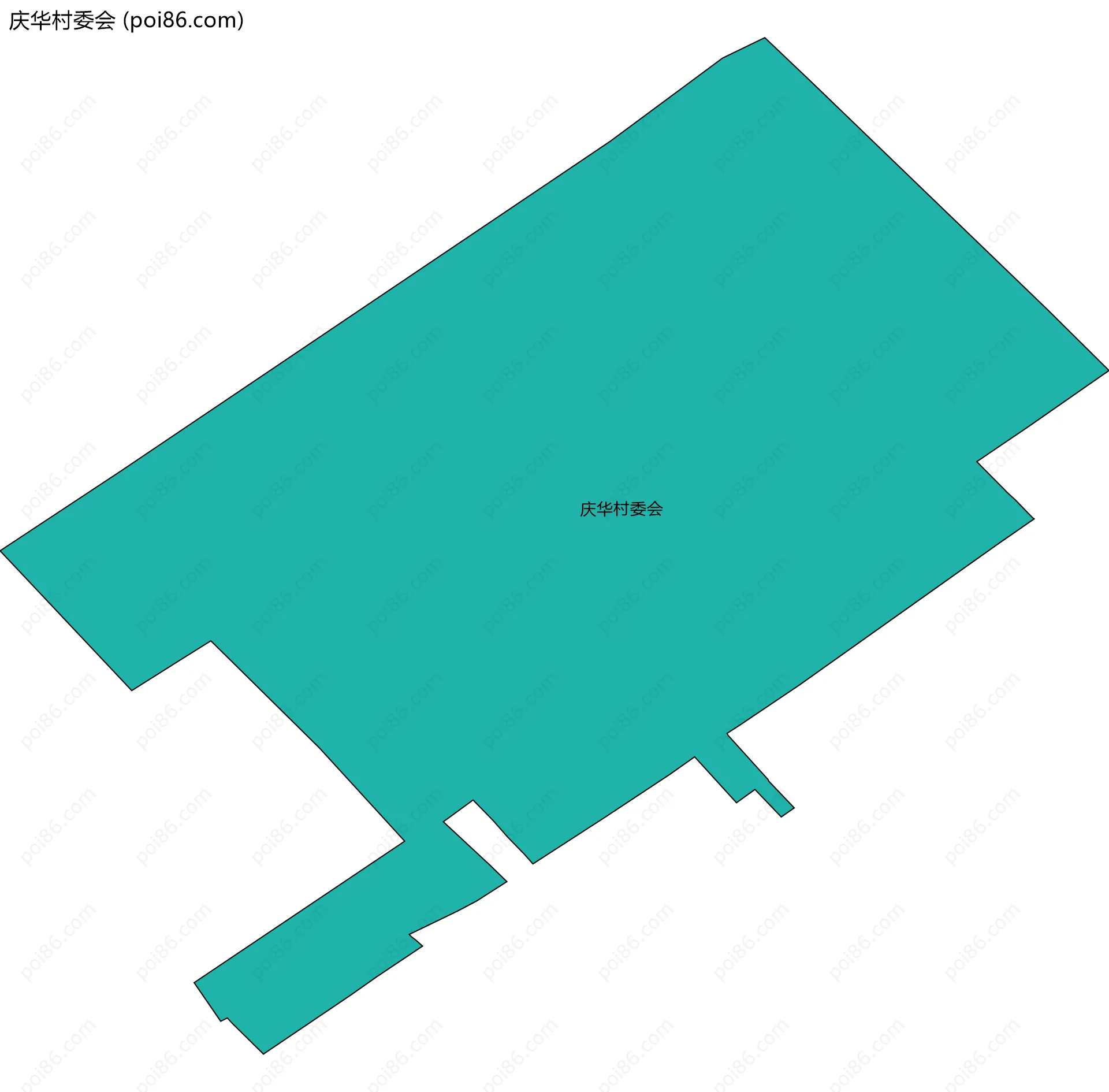 庆华村委会边界地图