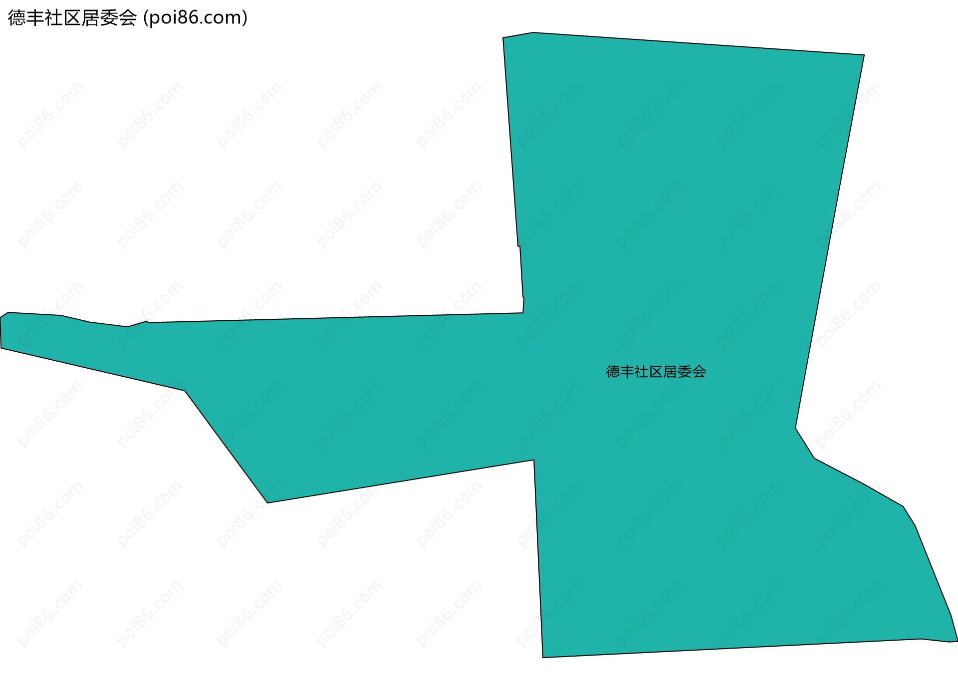 德丰社区居委会边界地图