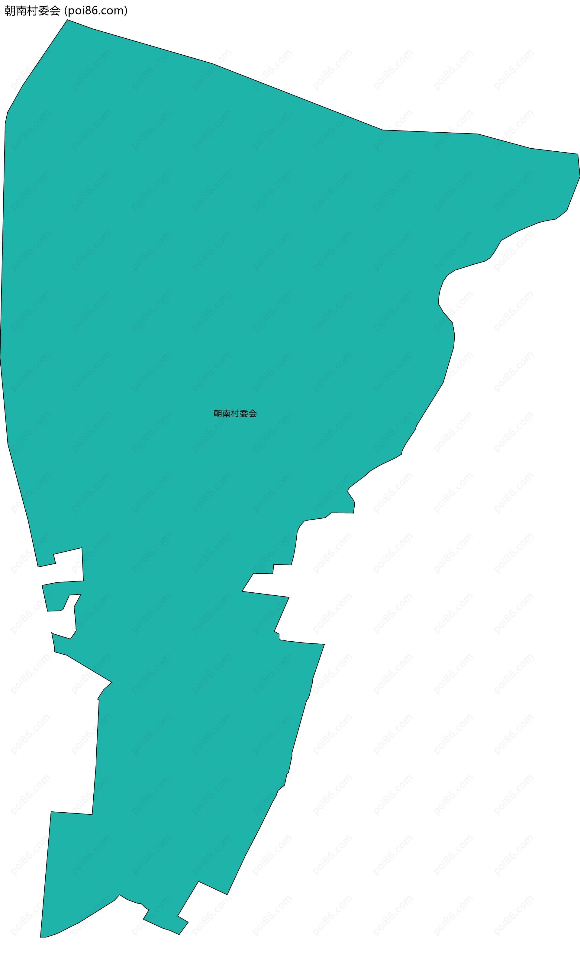 朝南村委会边界地图