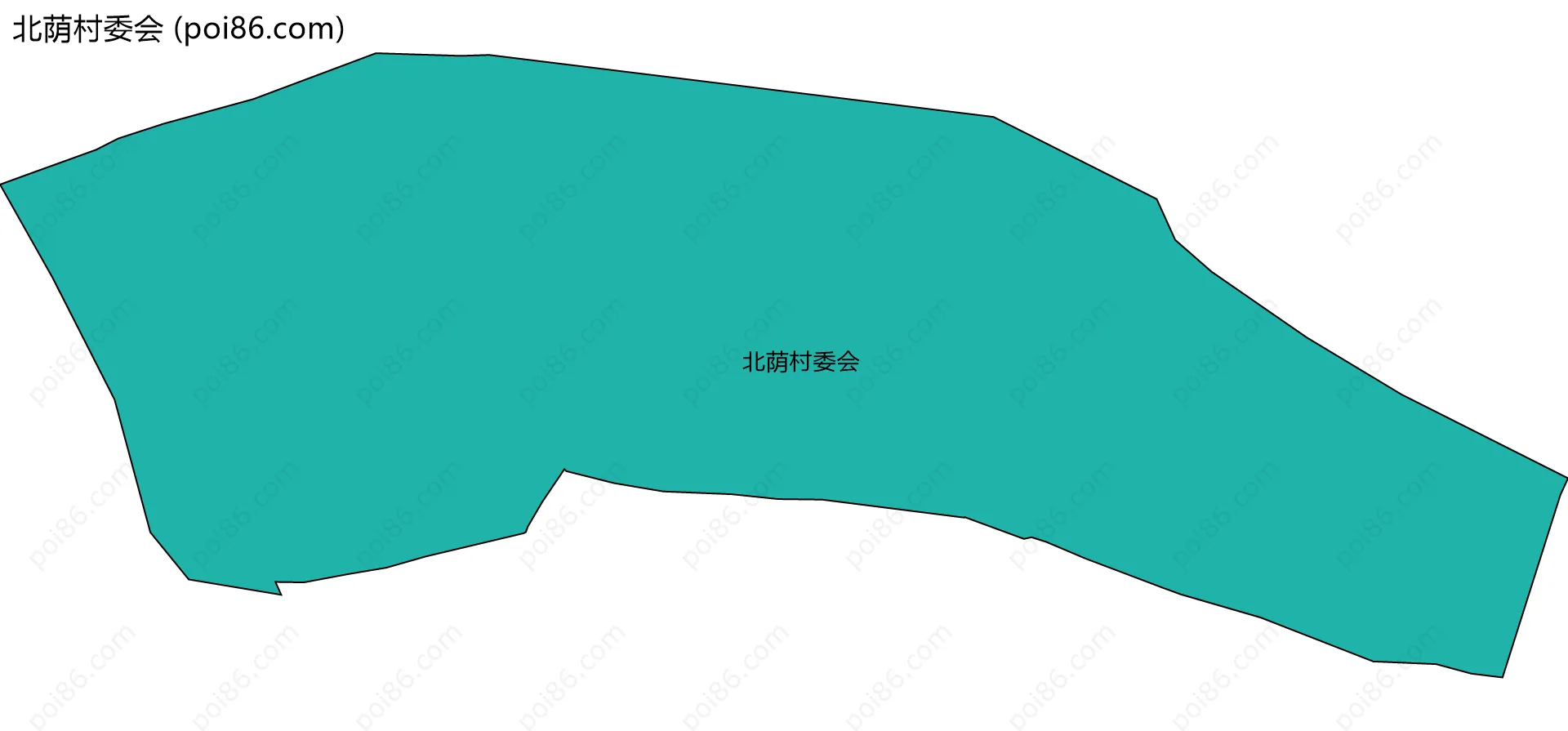 北荫村委会边界地图