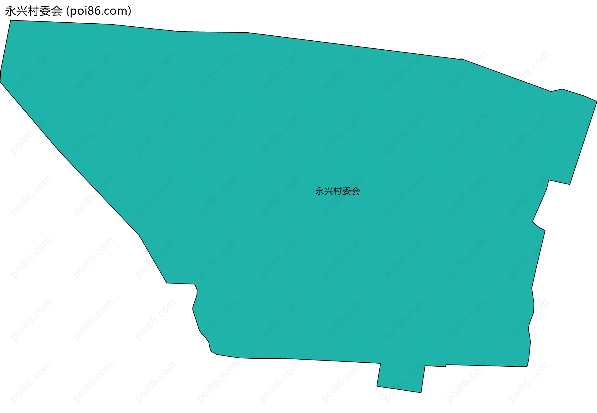 永兴村委会边界地图