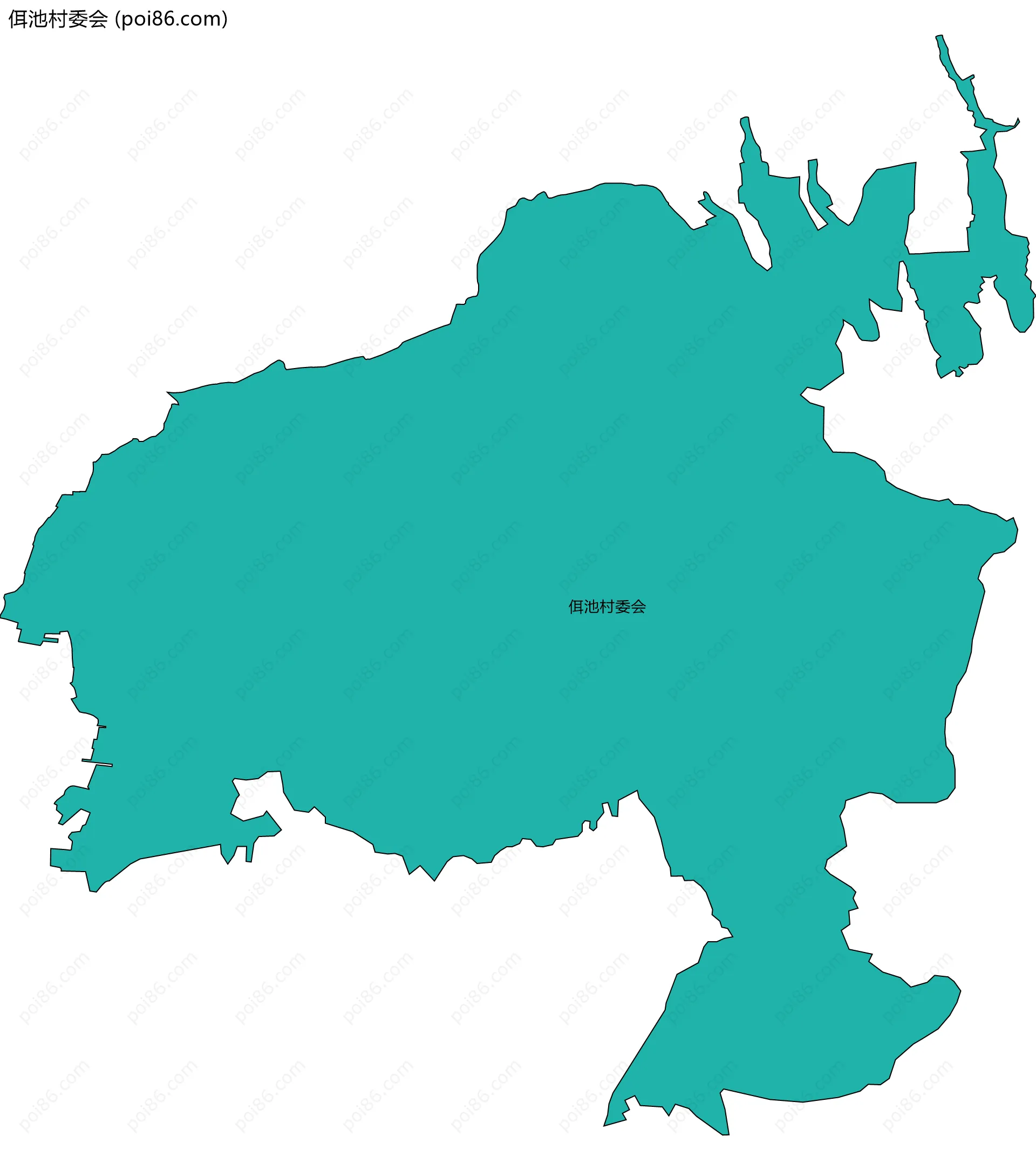 佴池村委会边界地图