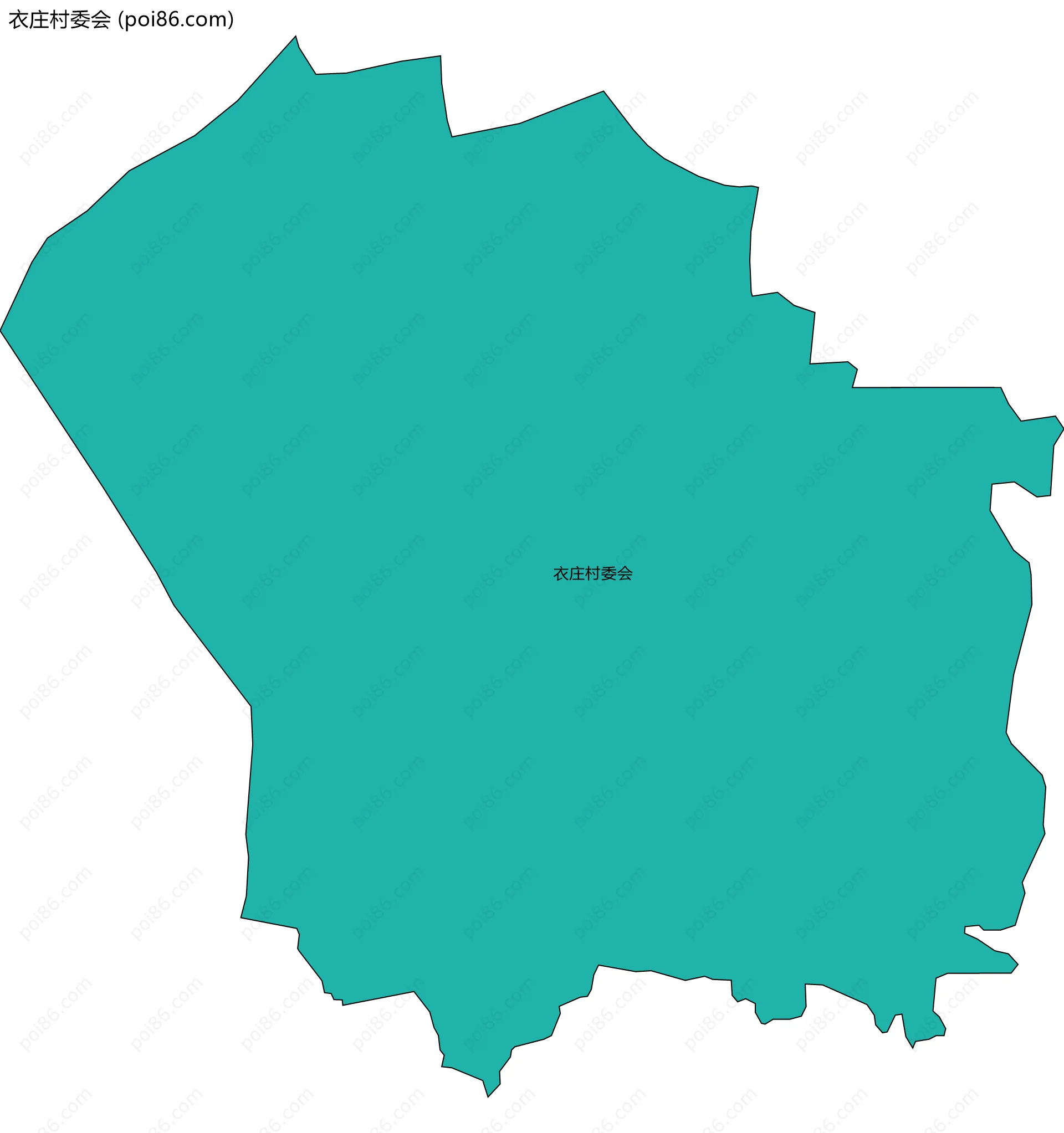 衣庄村委会边界地图