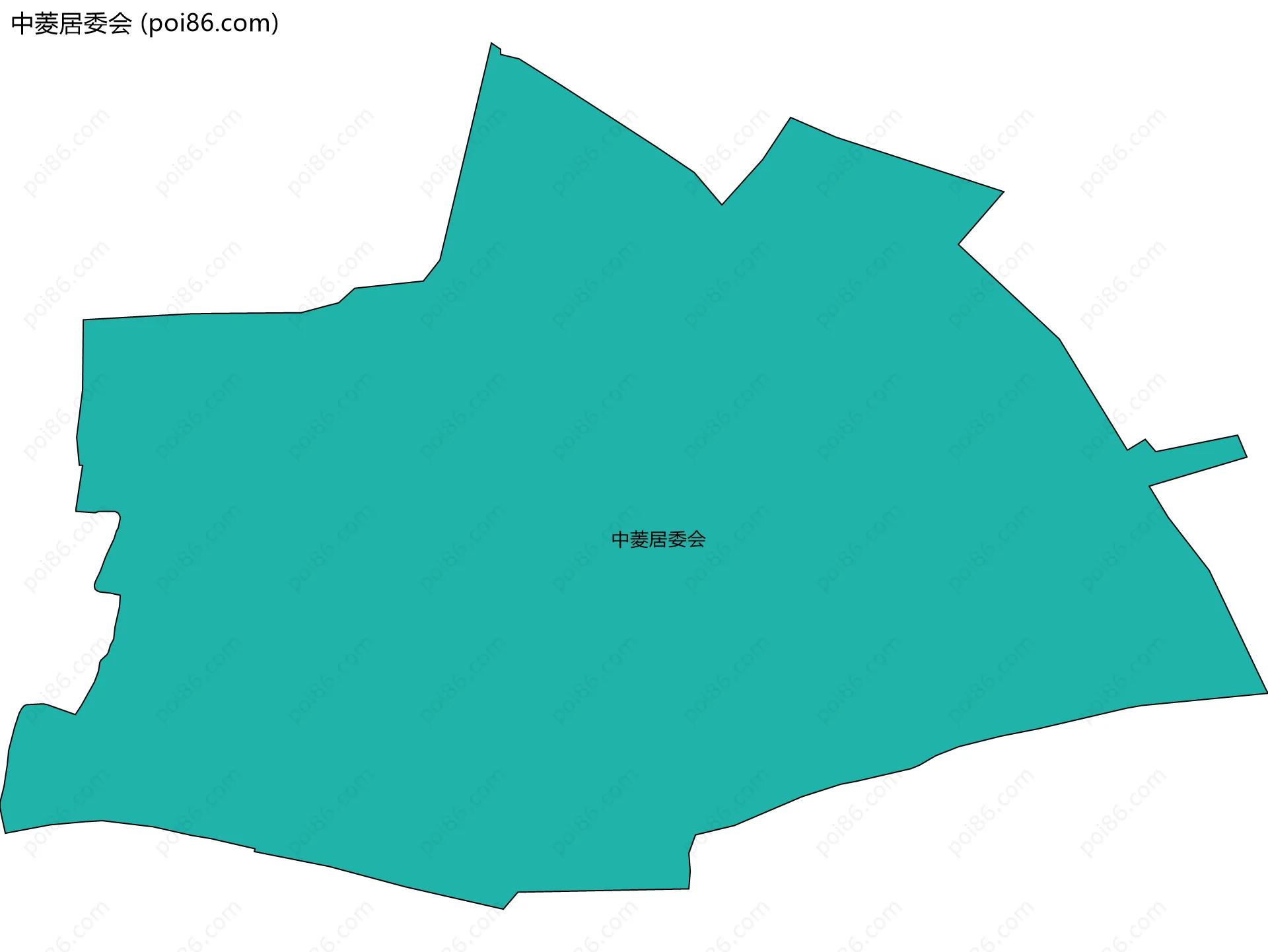 中菱居委会边界地图