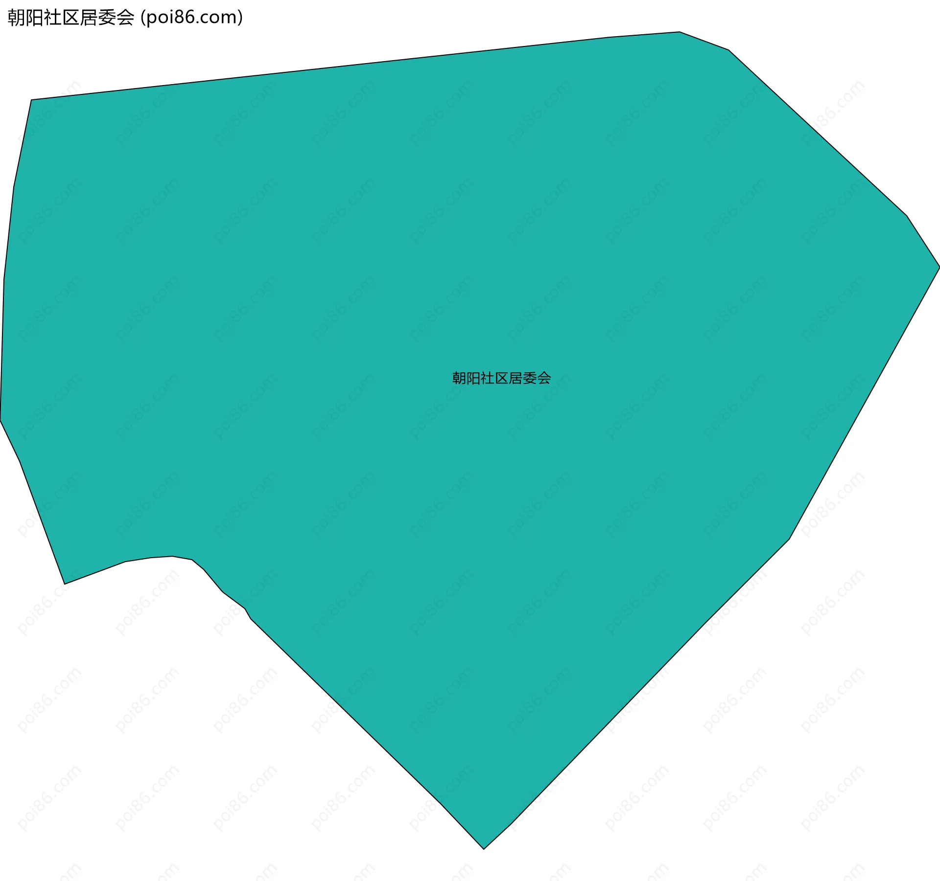 朝阳社区居委会边界地图