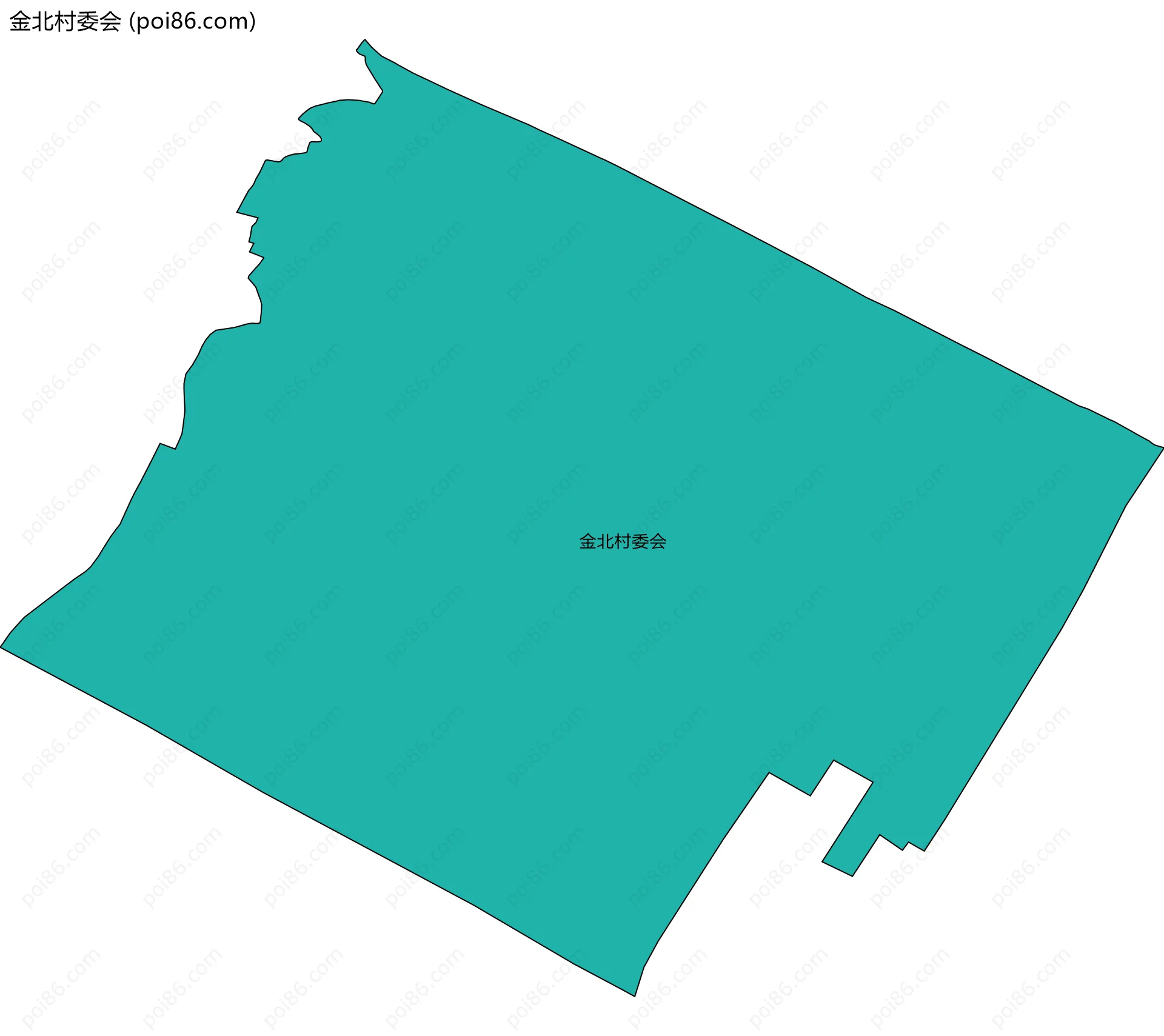 金北村委会边界地图