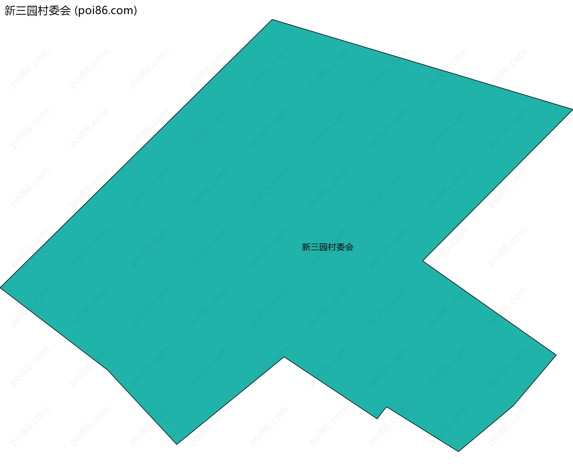 新三园村委会边界地图