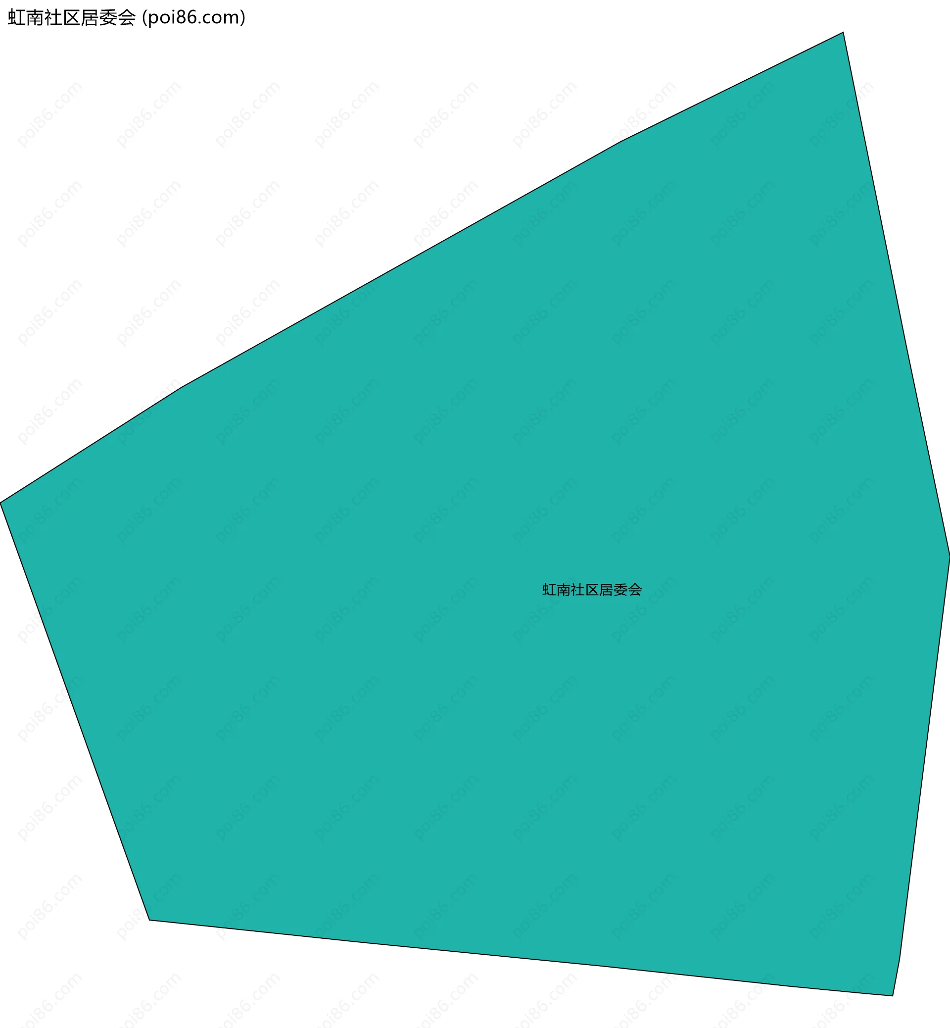 虹南社区居委会边界地图