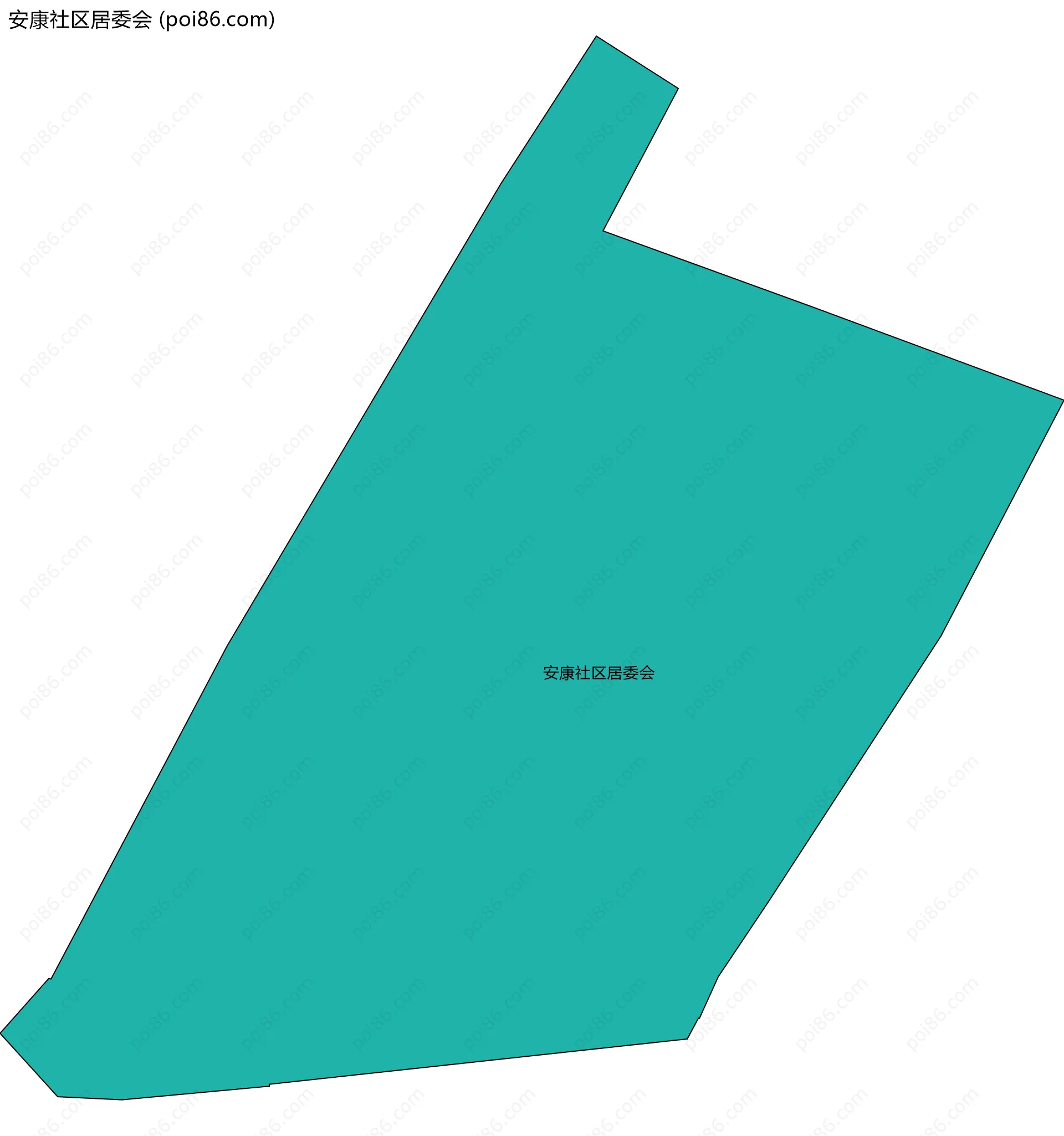 安康社区居委会边界地图