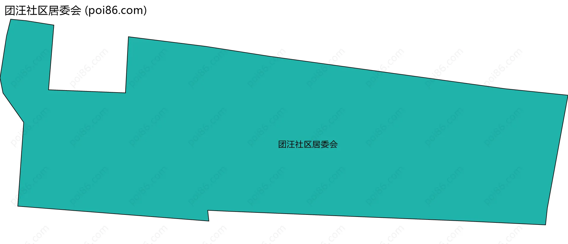 团汪社区居委会边界地图