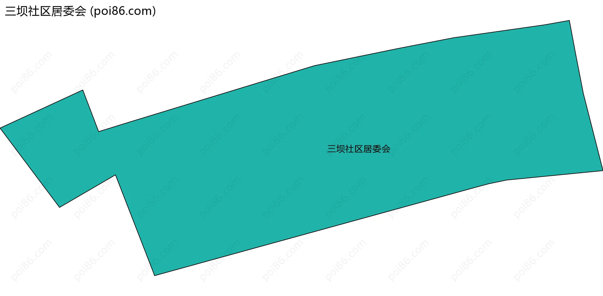 三坝社区居委会边界地图