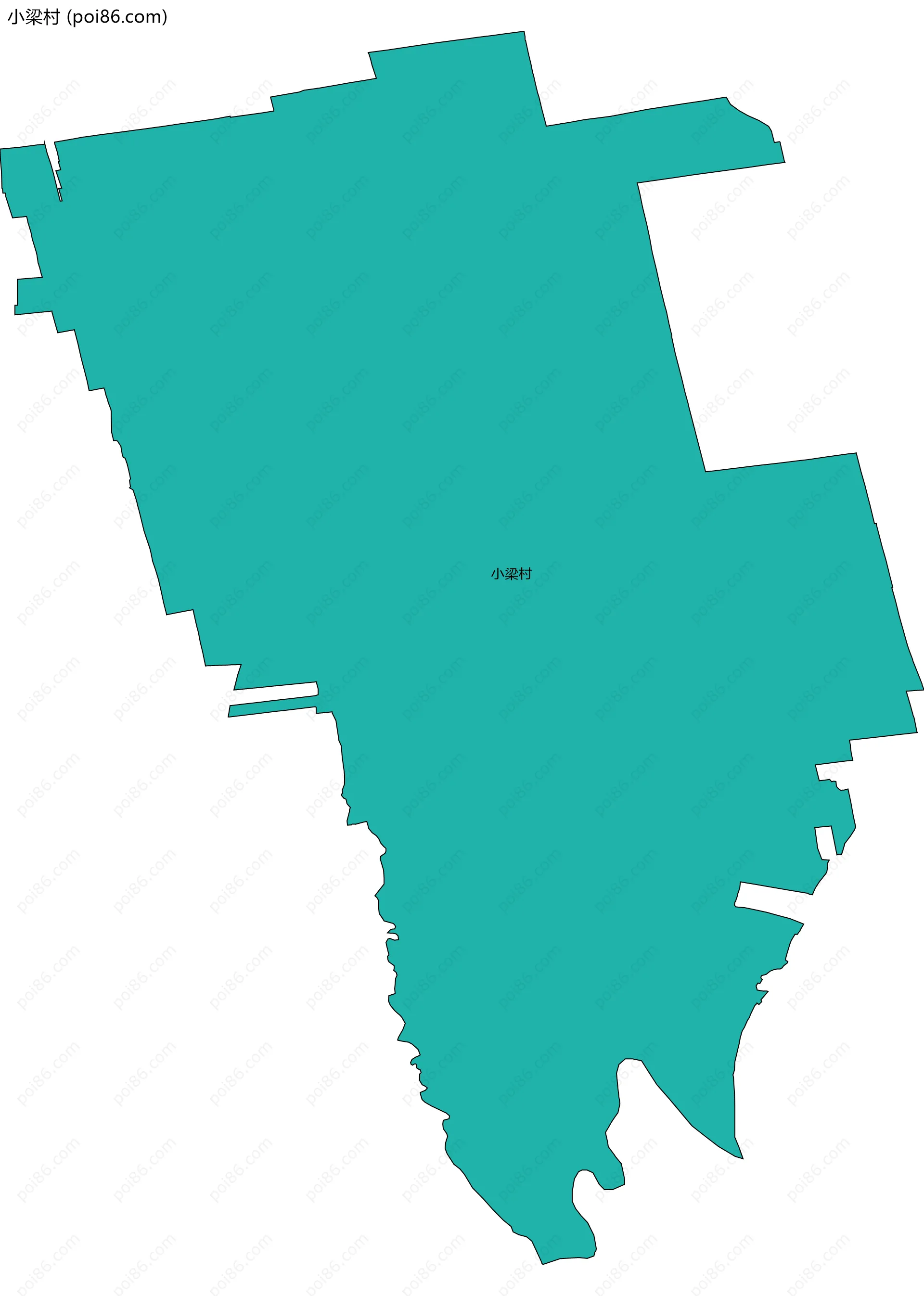 小梁村边界地图