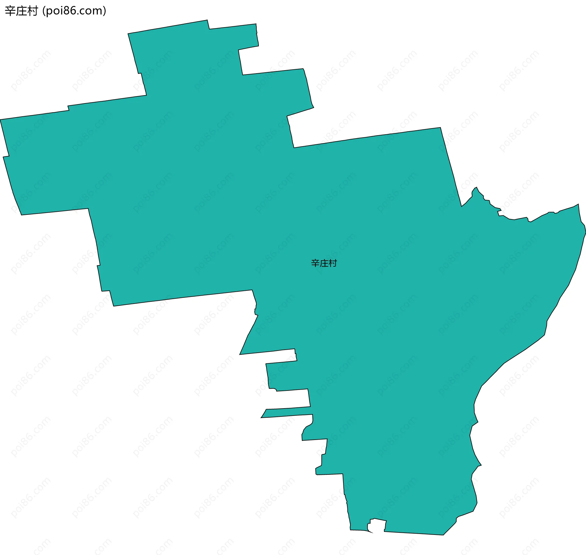 辛庄村边界地图