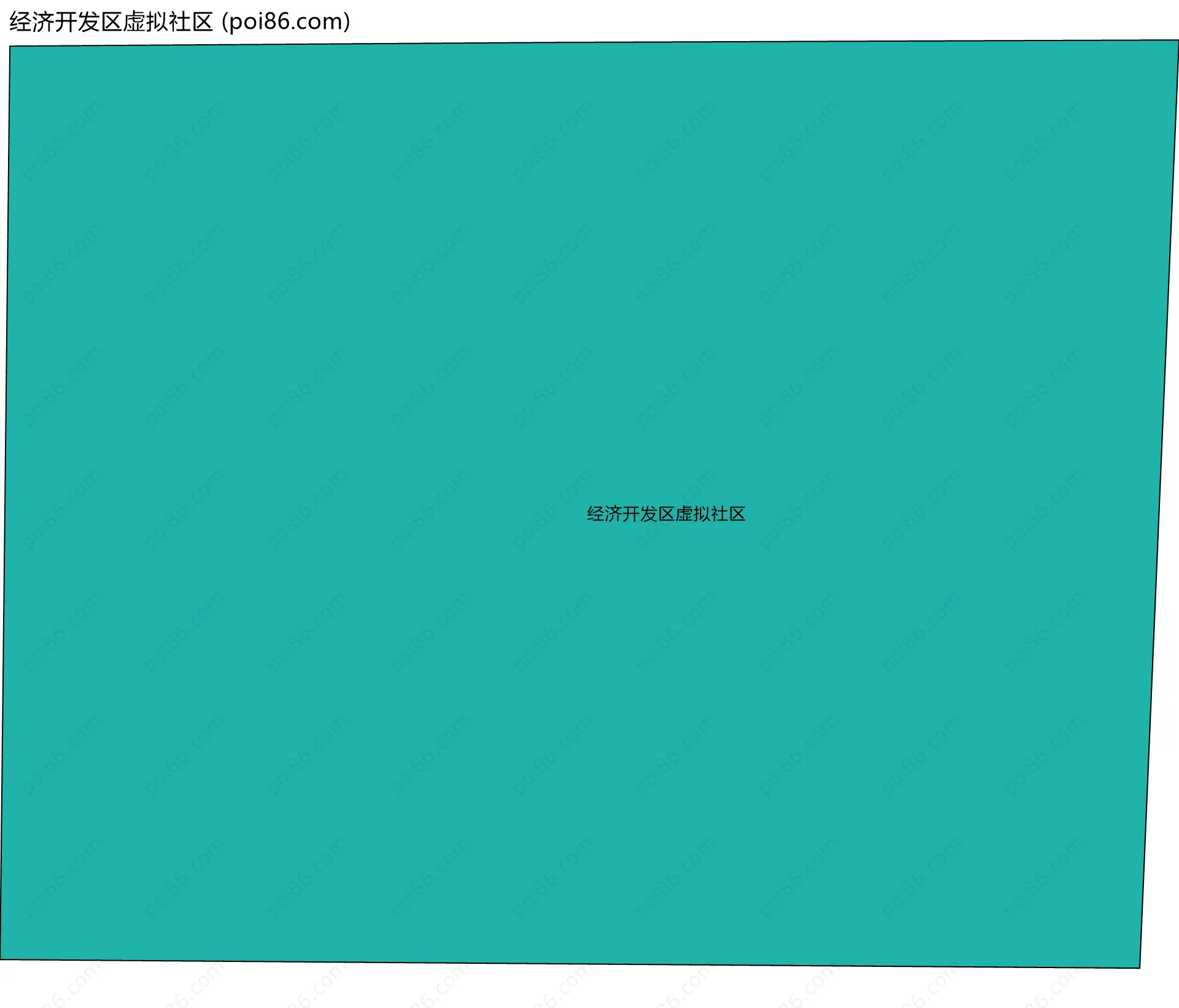 经济开发区虚拟社区边界地图
