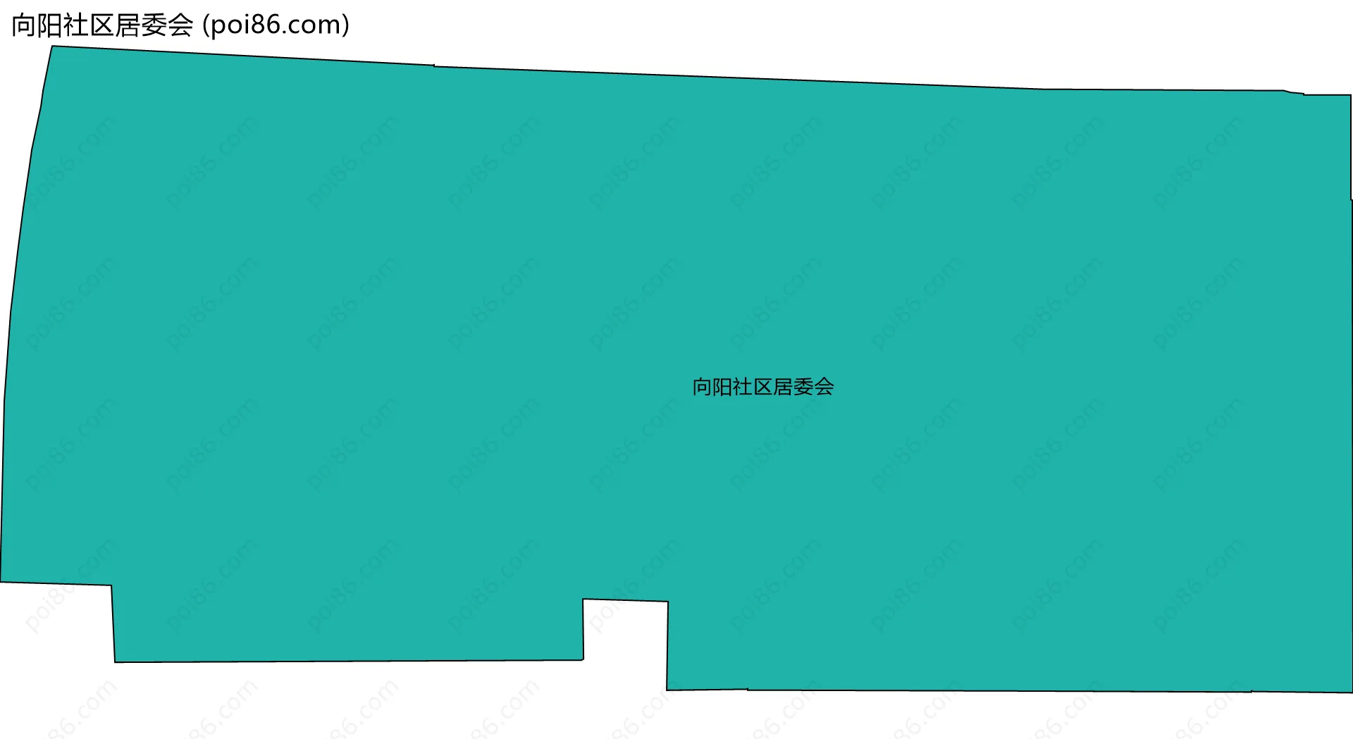 向阳社区居委会边界地图
