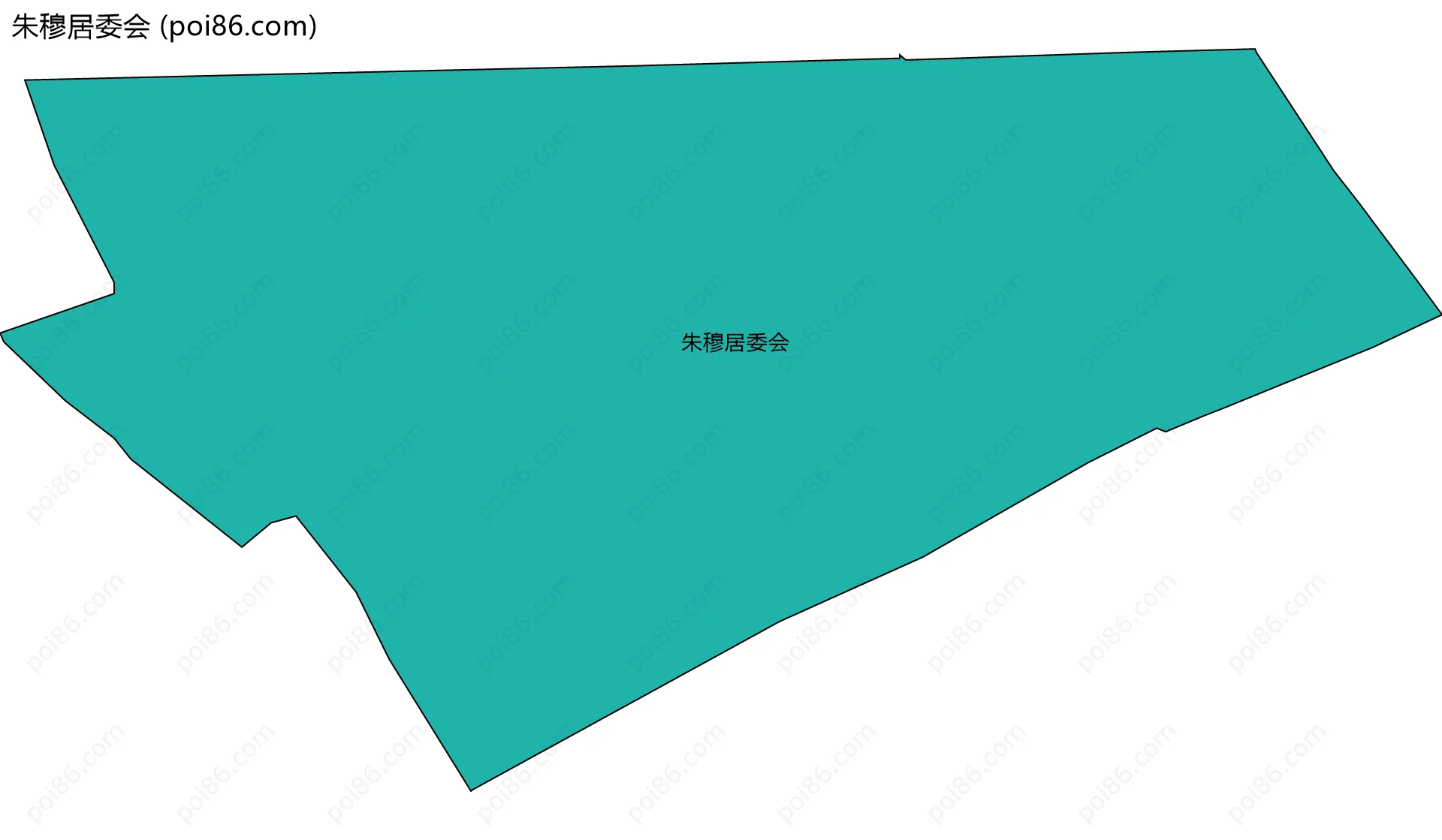 朱穆居委会边界地图
