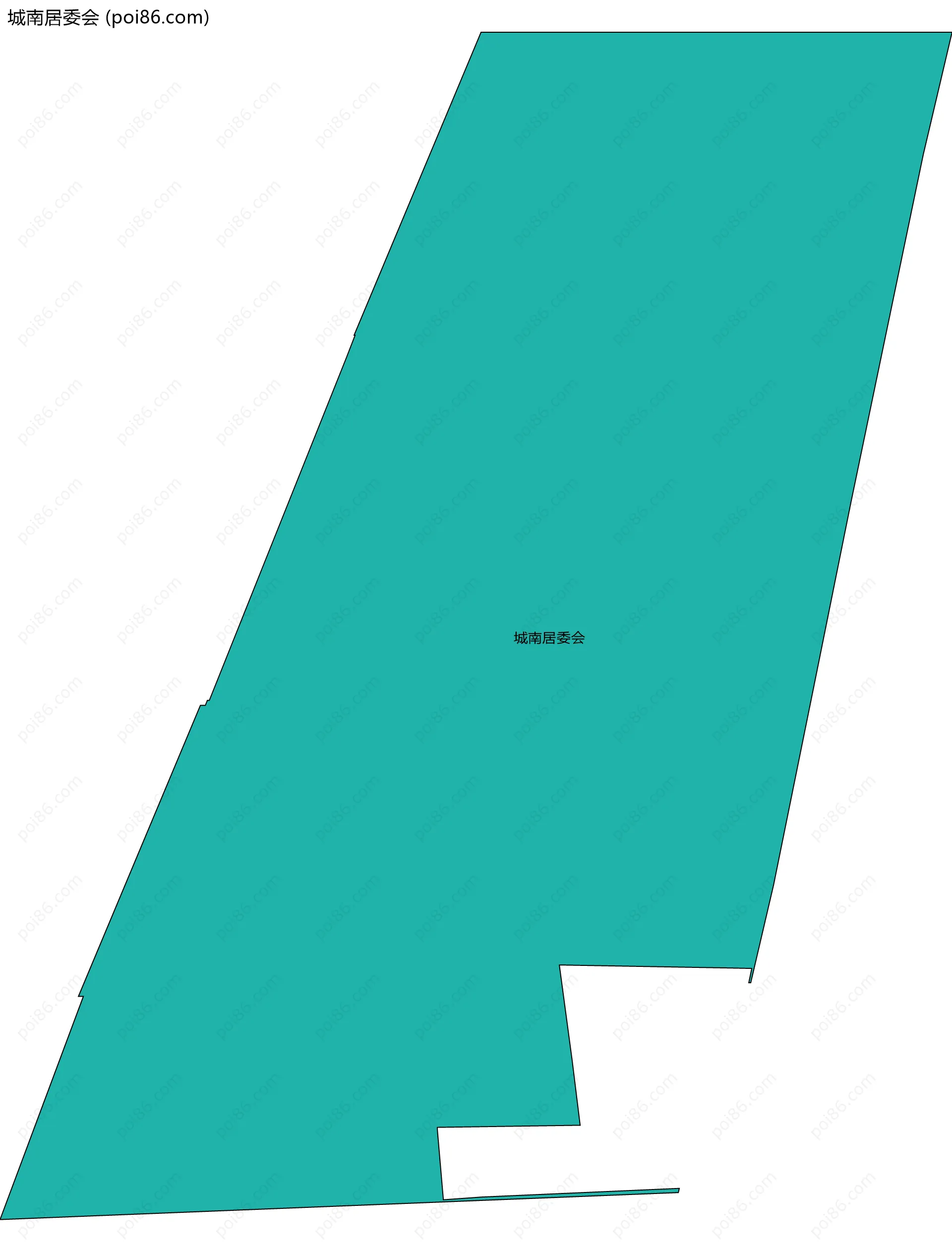 城南居委会边界地图