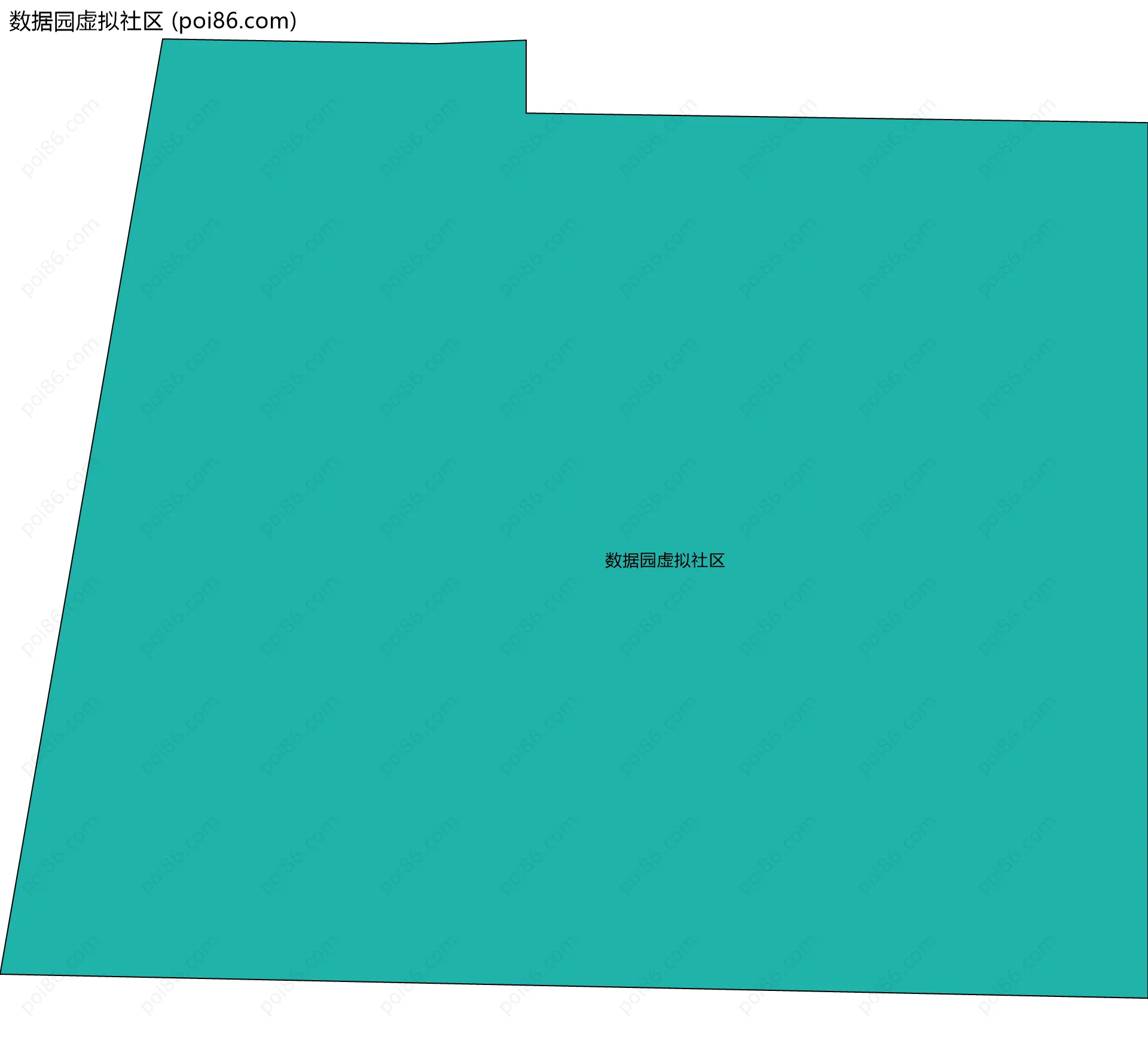 数据园虚拟社区边界地图