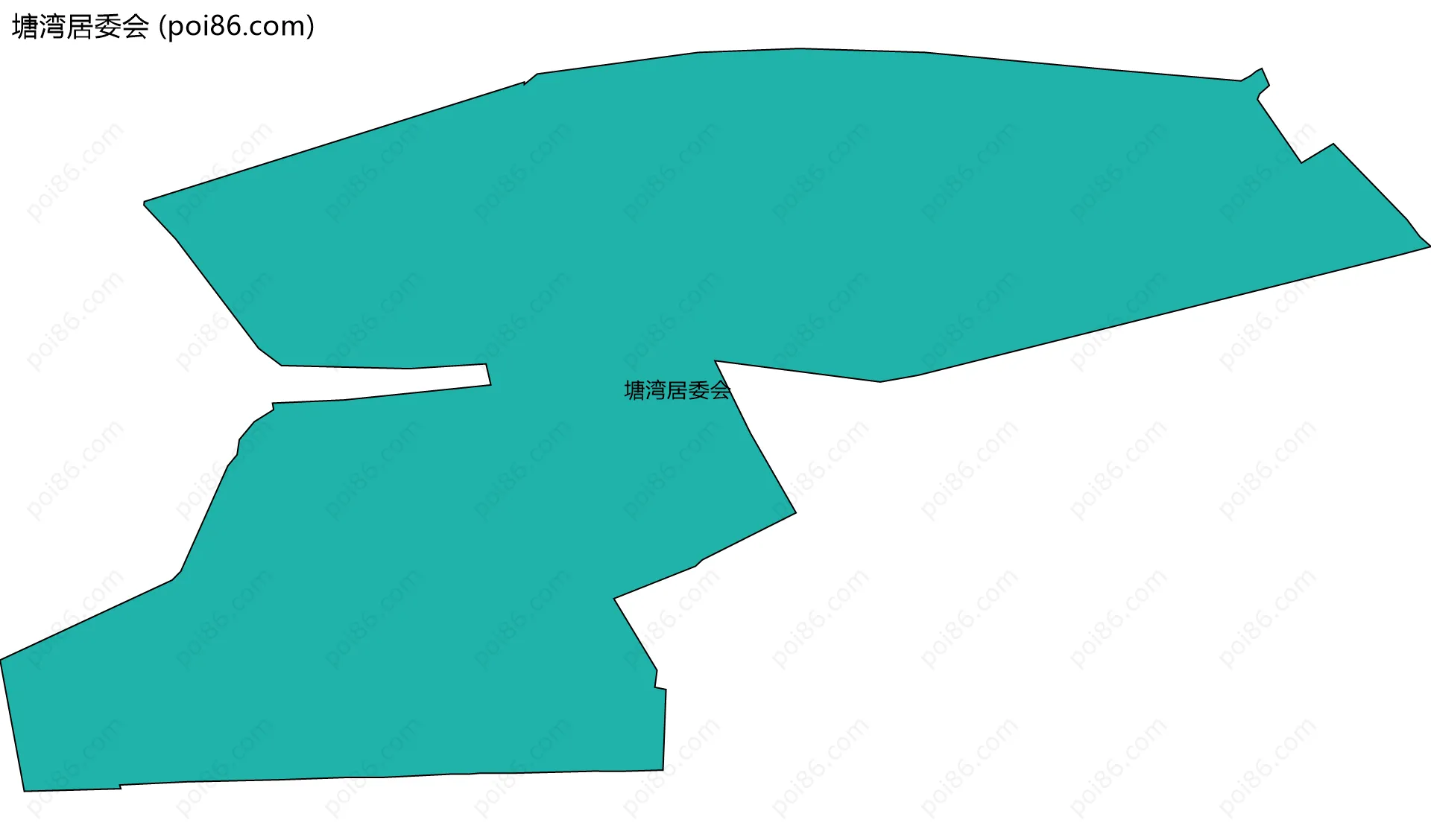 塘湾居委会边界地图