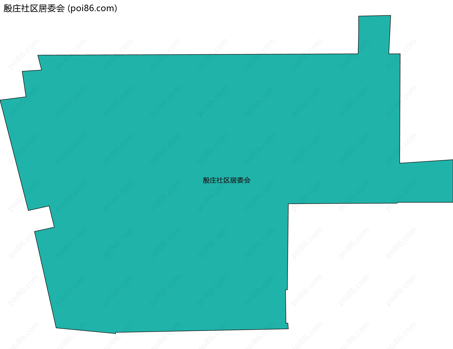 殷庄社区居委会边界地图