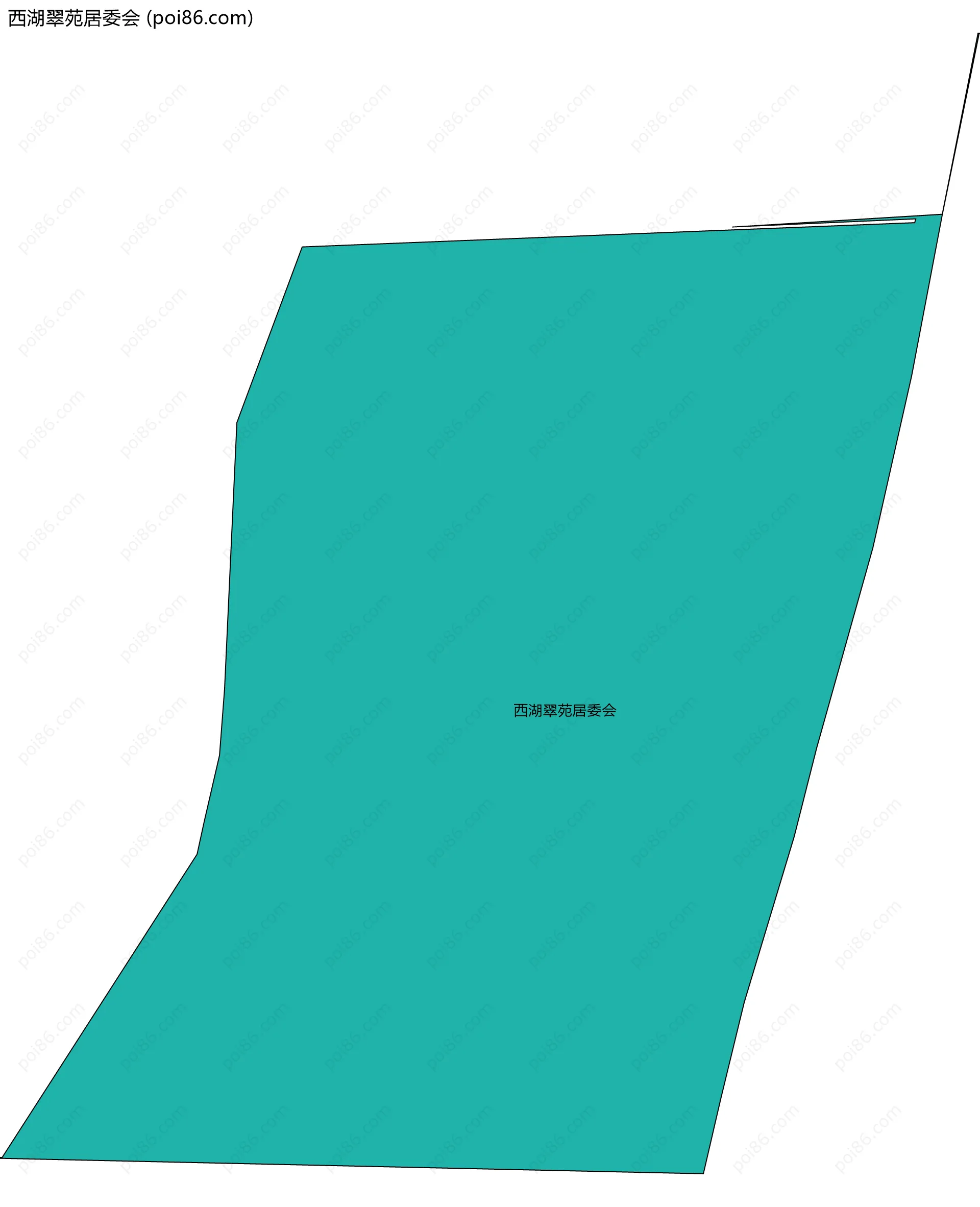 西湖翠苑居委会边界地图