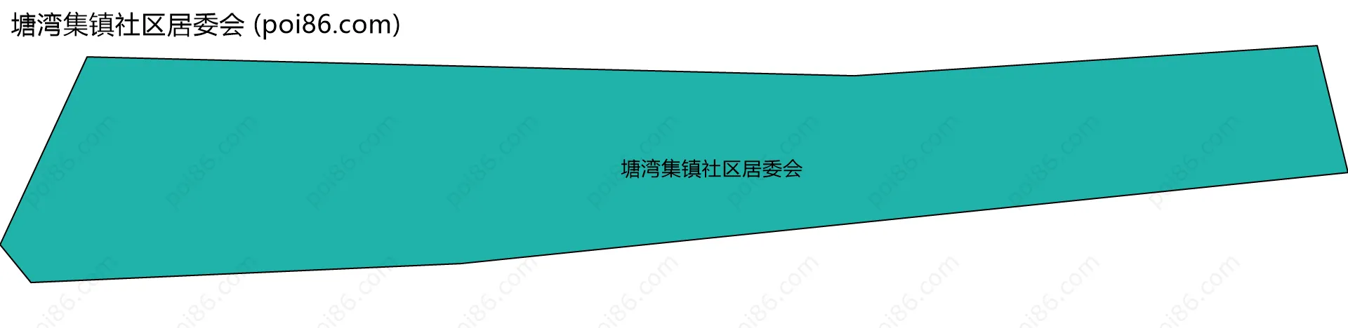 塘湾集镇社区居委会边界地图