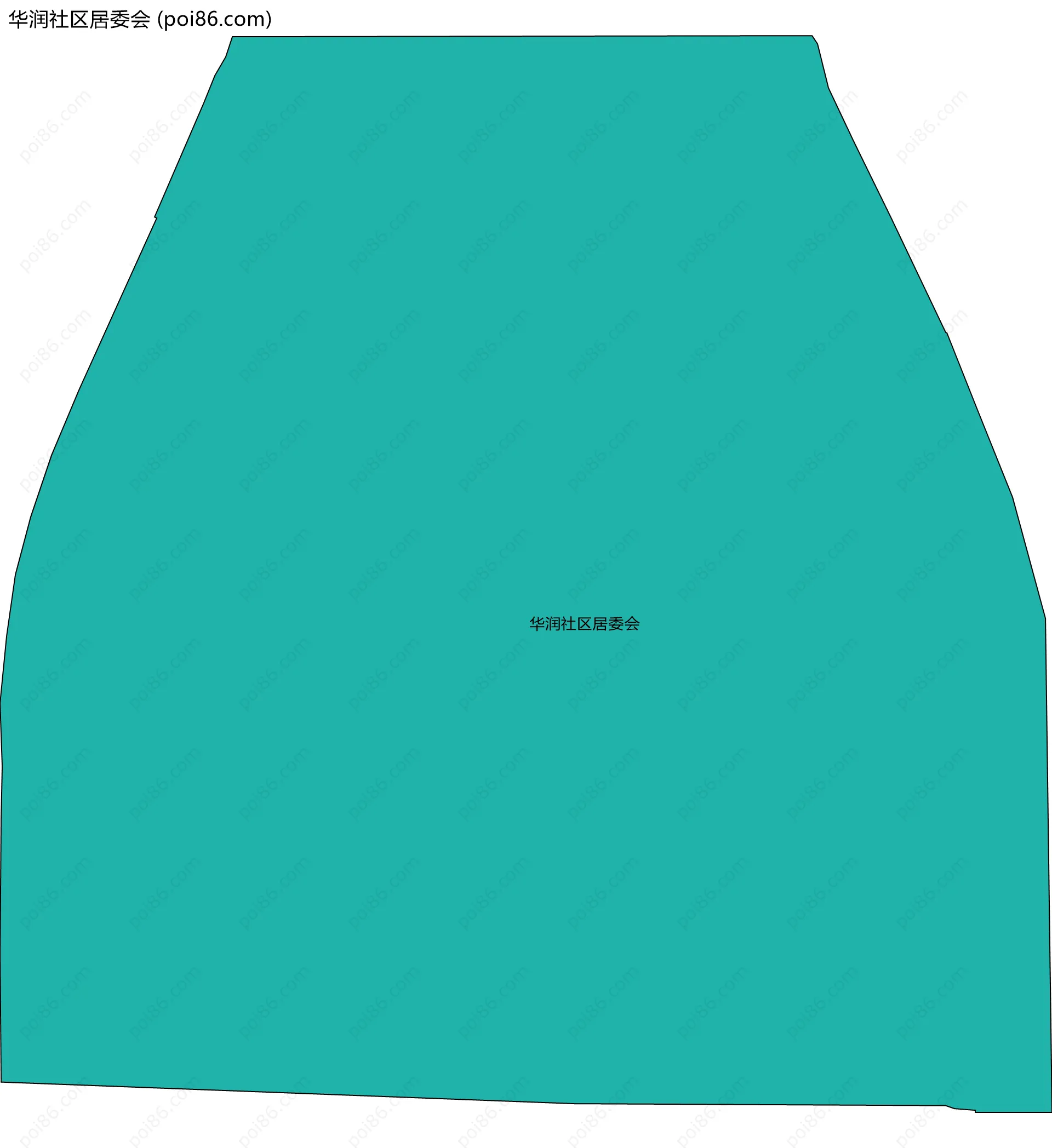 华润社区居委会边界地图