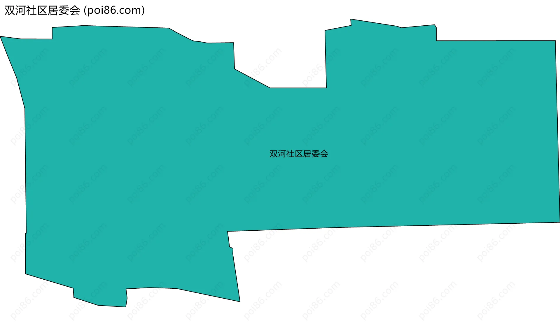 双河社区居委会边界地图