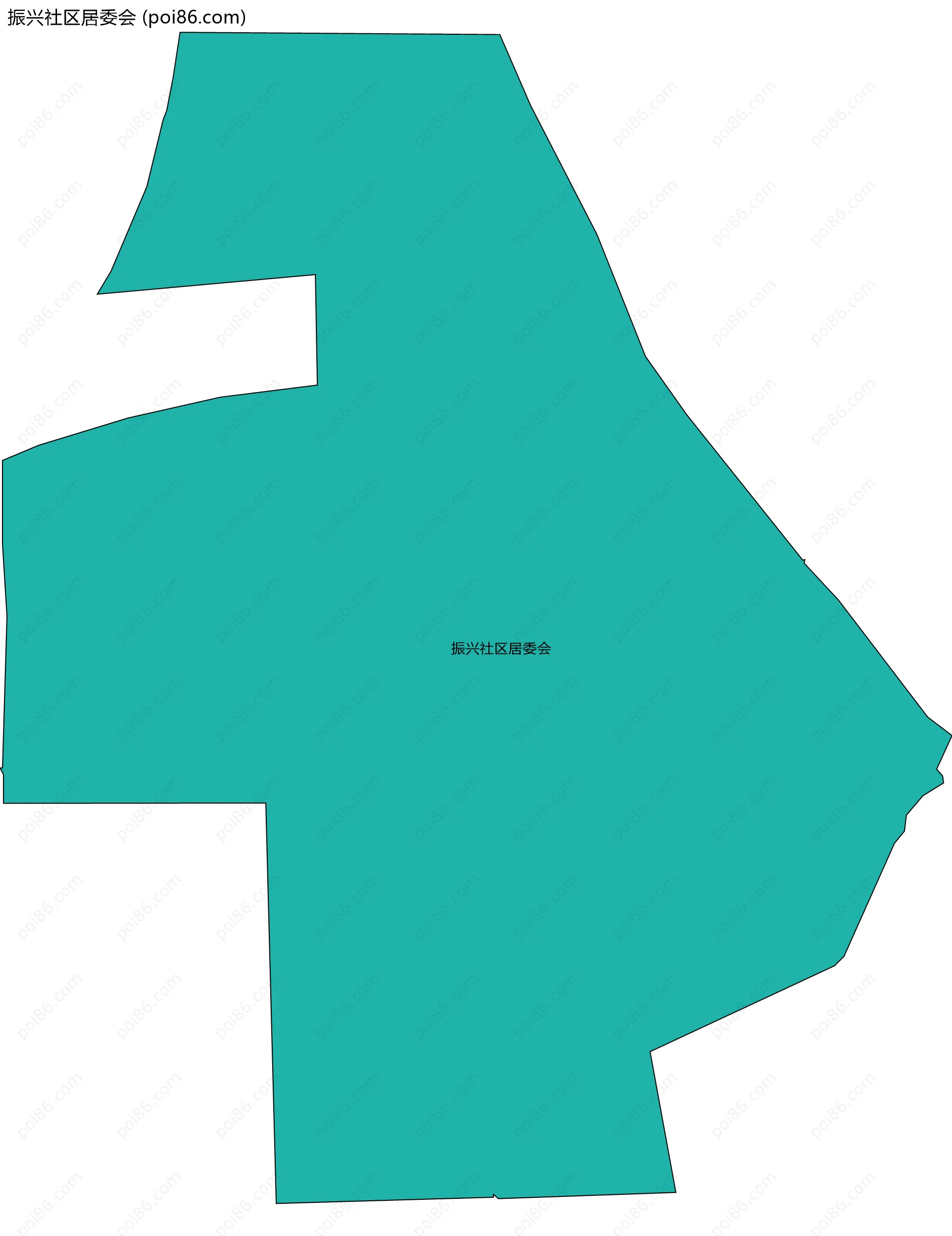 振兴社区居委会边界地图